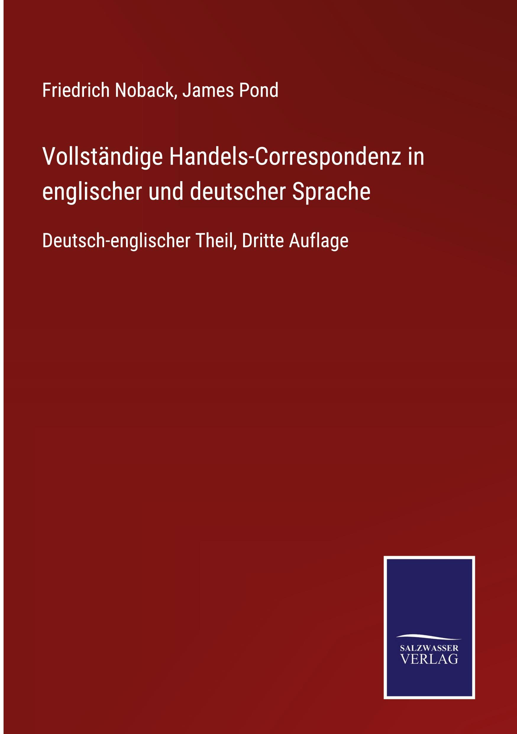 Vorderes Coverbild Vollständige Handels-Correspondenz in englischer und deutscher Sprache