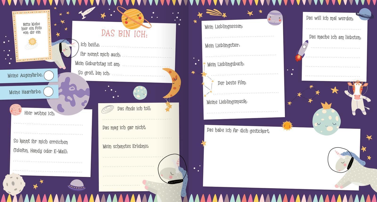 Beispielinhalt (Bild) Alle meine Freunde - Einhorn