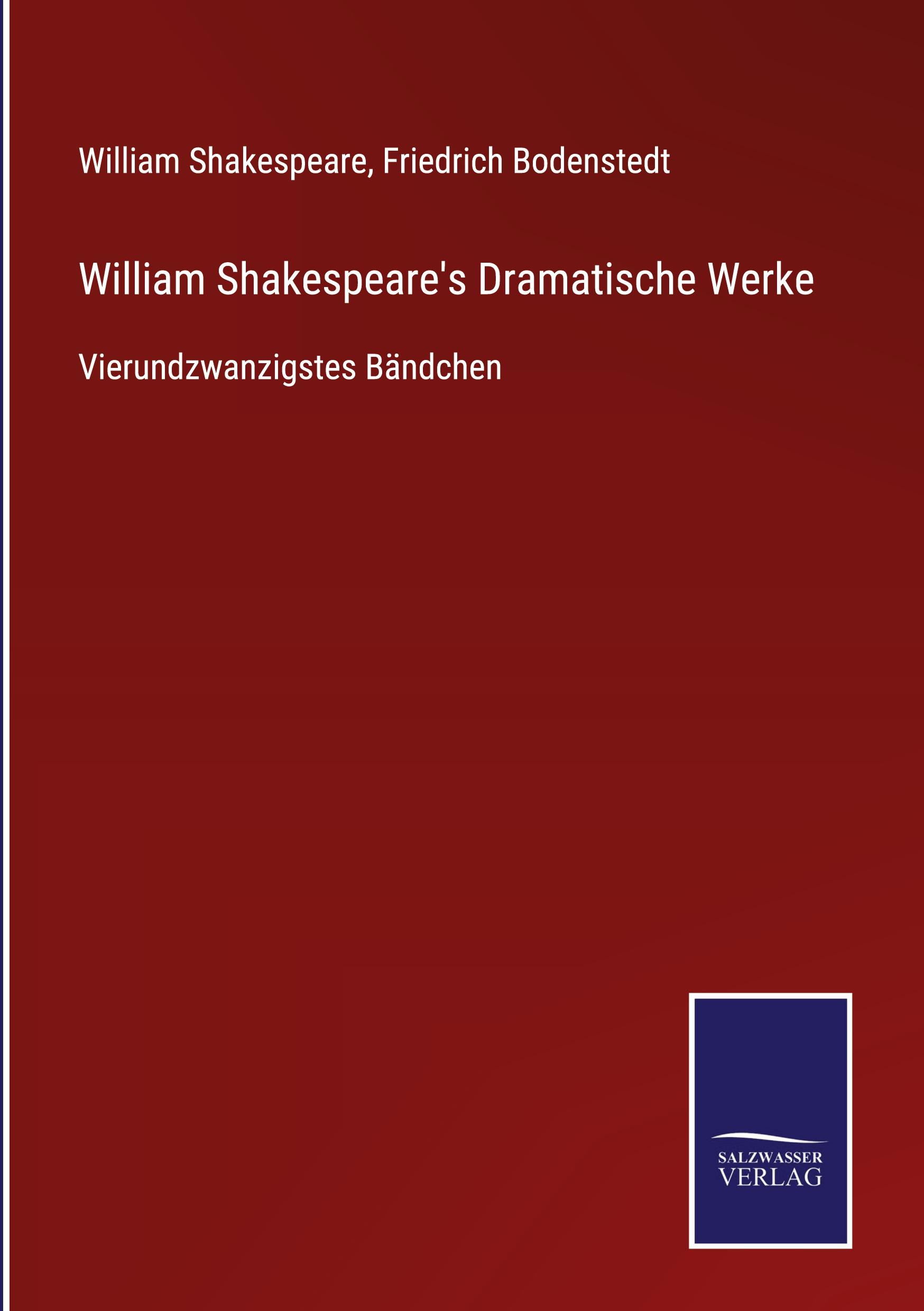 Vorderes Coverbild William Shakespeare's Dramatische Werke