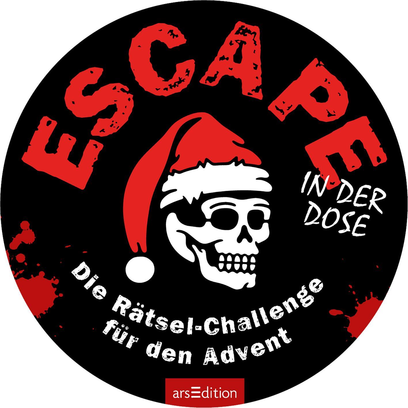 Beispielinhalt (Bild) Escape-Adventskalender in der Dose