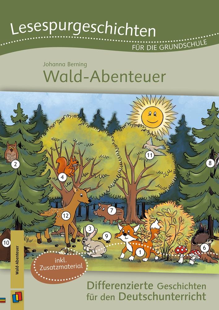 Vorderes Coverbild Lesespurgeschichten für die Grundschule - Wald-Abenteuer