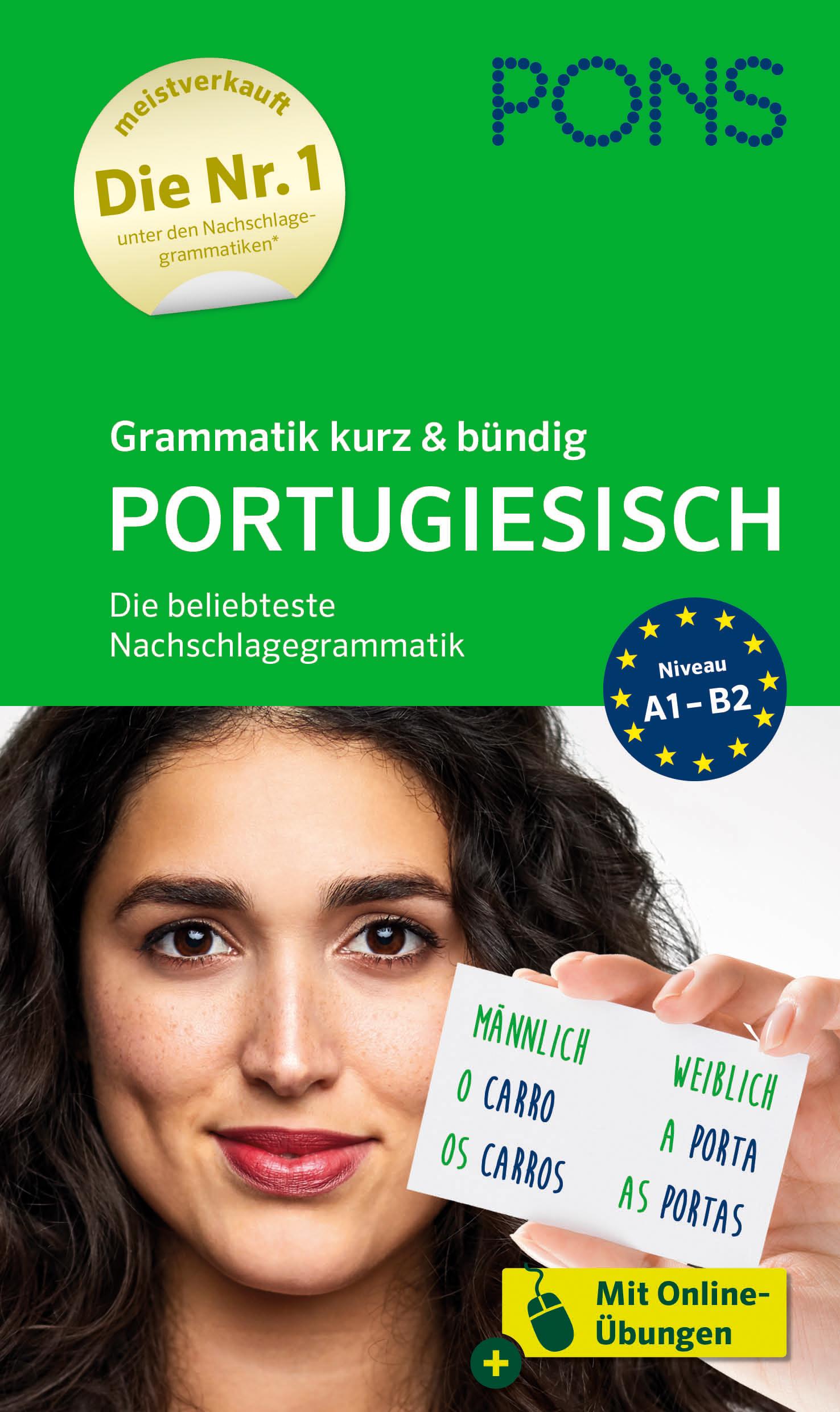 Vorderes Coverbild PONS Grammatik kurz & bündig Portugiesisch