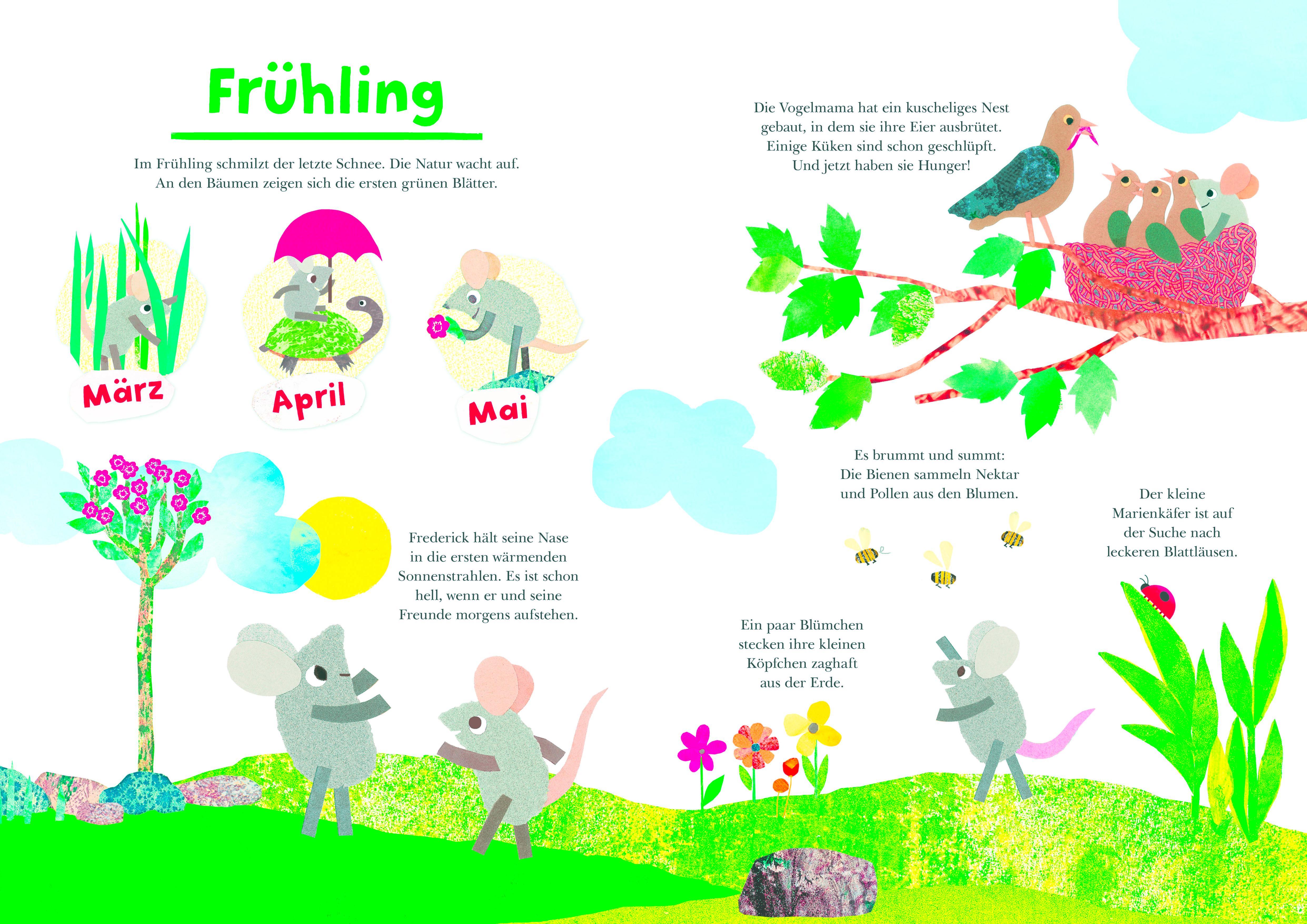 Beispielinhalt (Bild) Mit Frederick und seinen Freunden durchs Jahr
