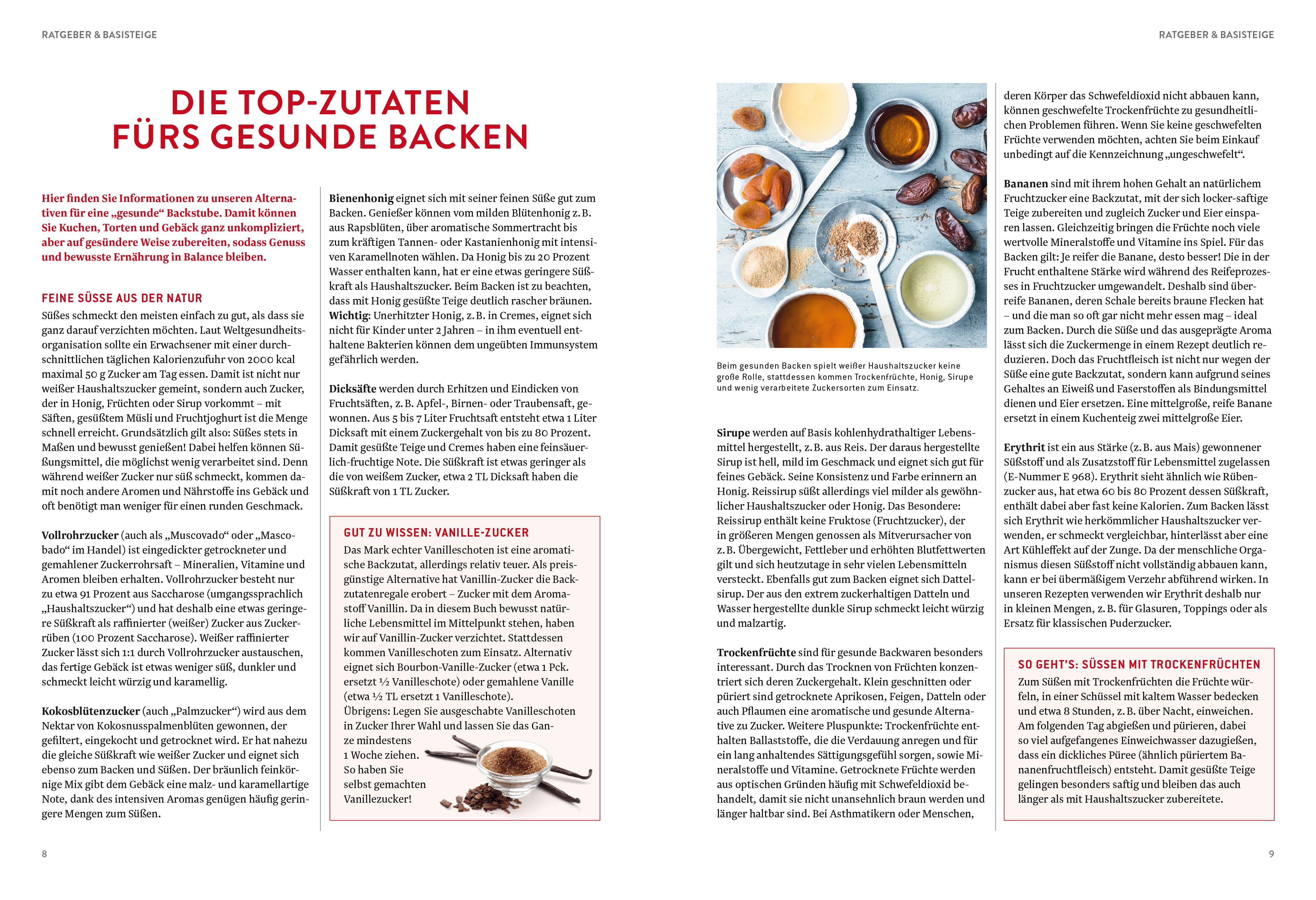 Beispielinhalt (Bild) Gesund backen