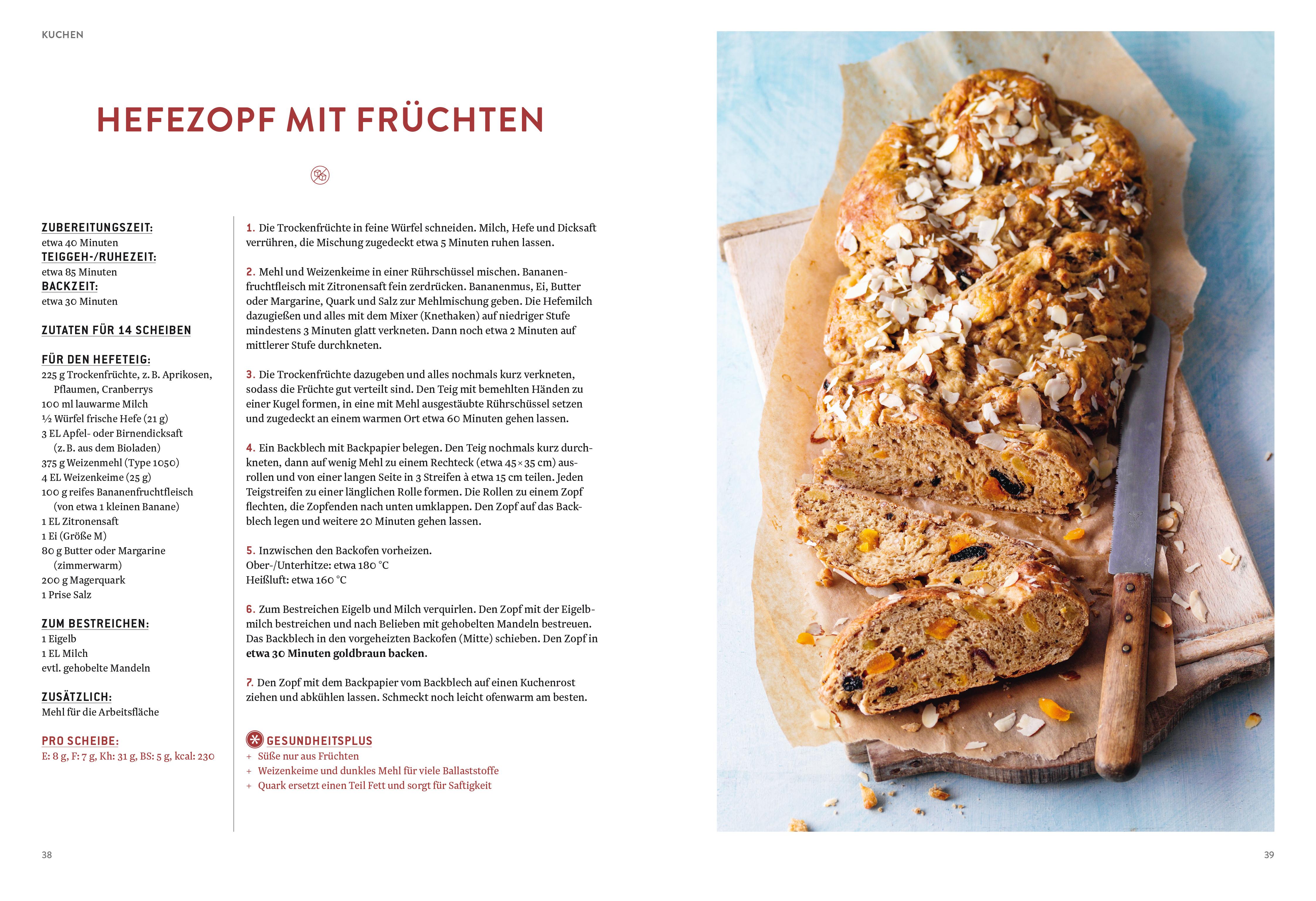 Beispielinhalt (Bild) Gesund backen
