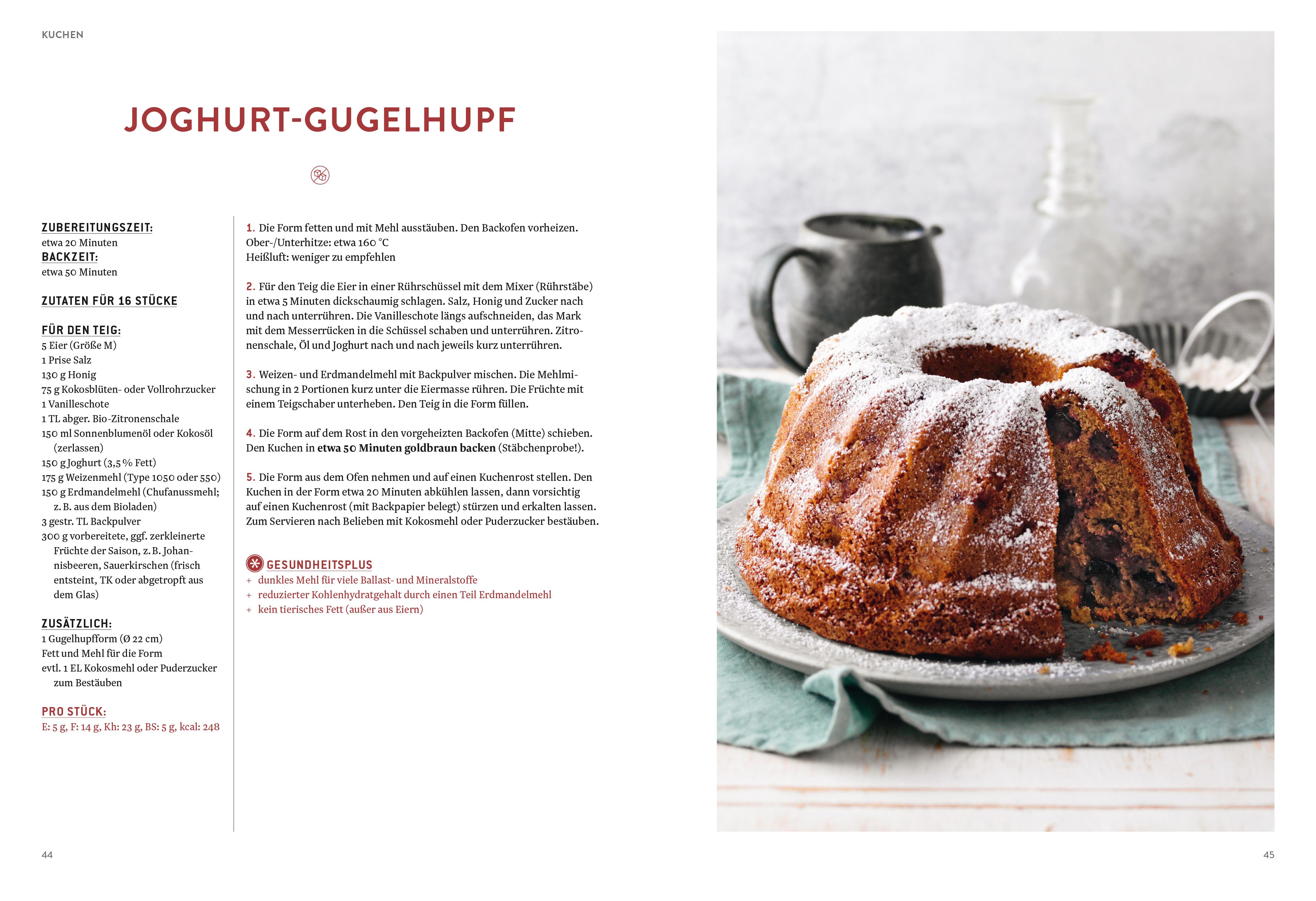 Beispielinhalt (Bild) Gesund backen