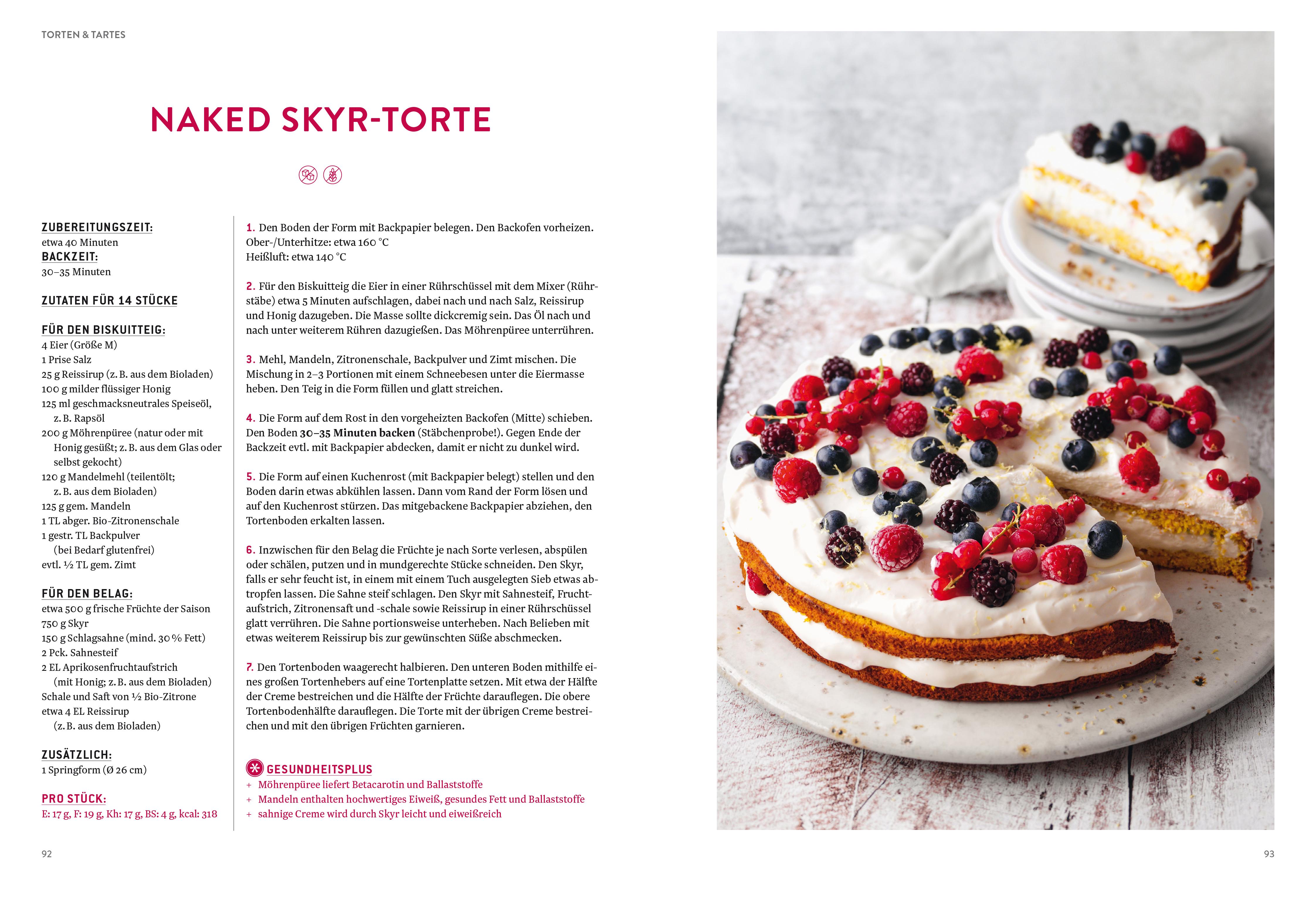 Beispielinhalt (Bild) Gesund backen