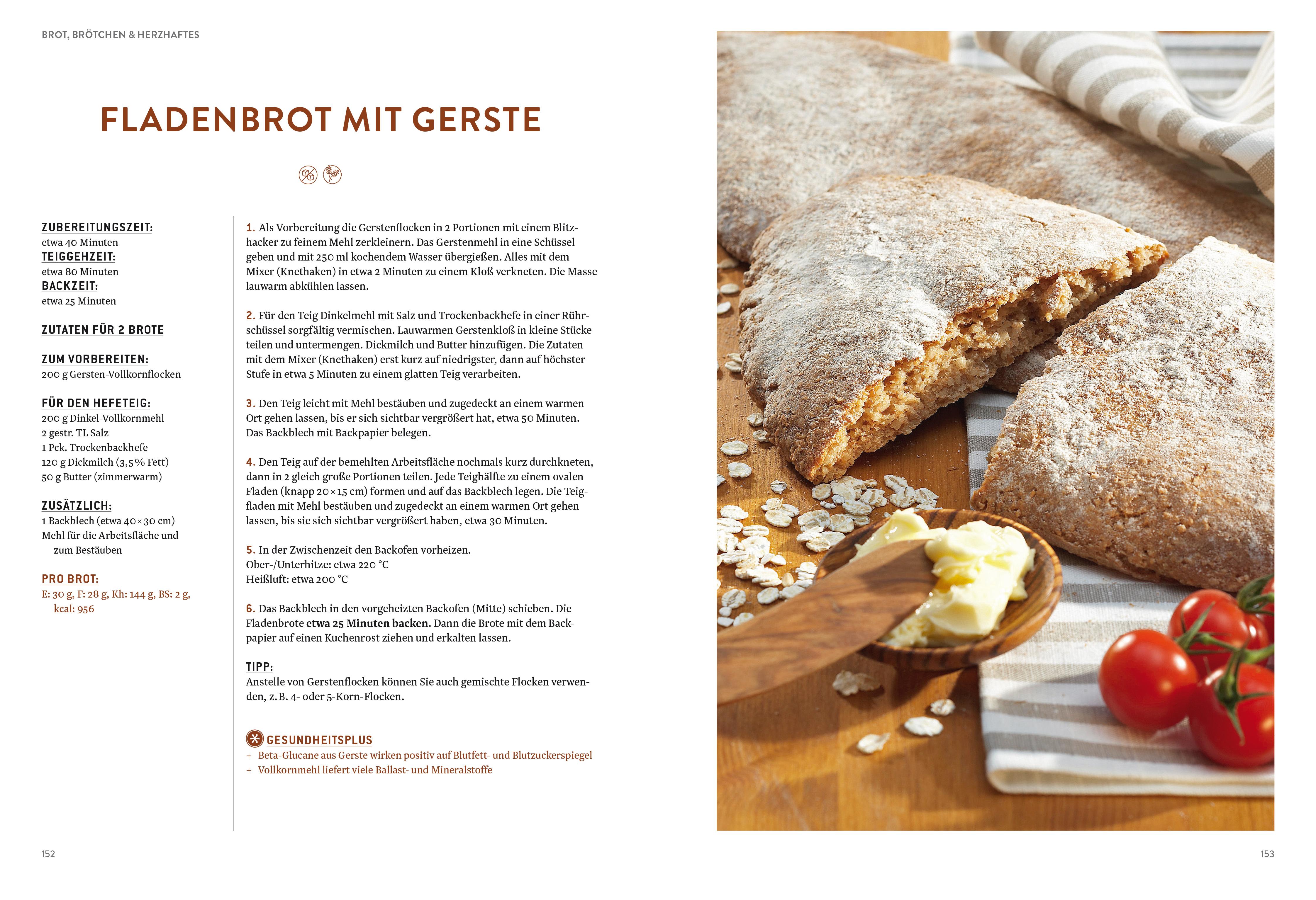 Beispielinhalt (Bild) Gesund backen
