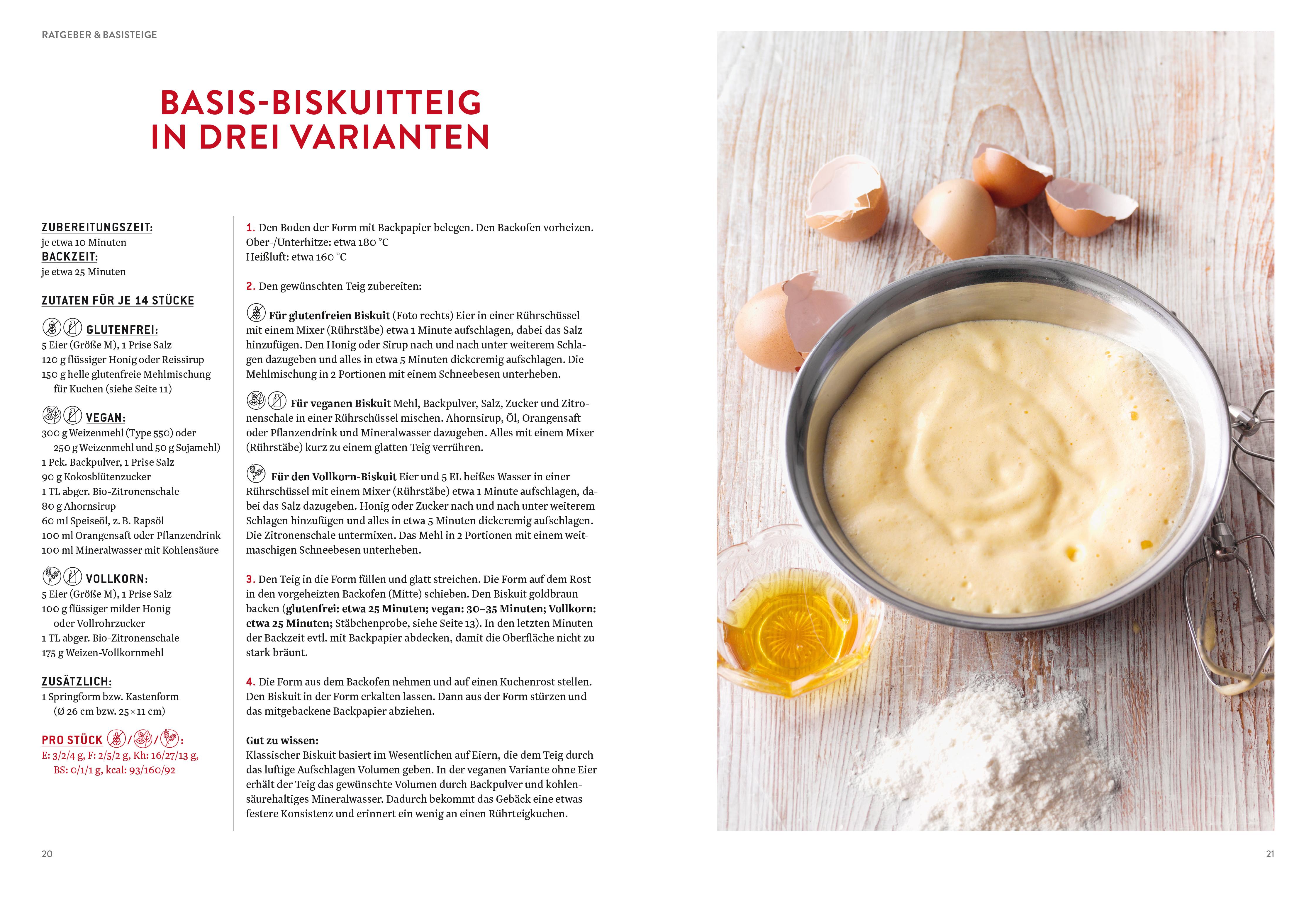 Beispielinhalt (Bild) Gesund backen