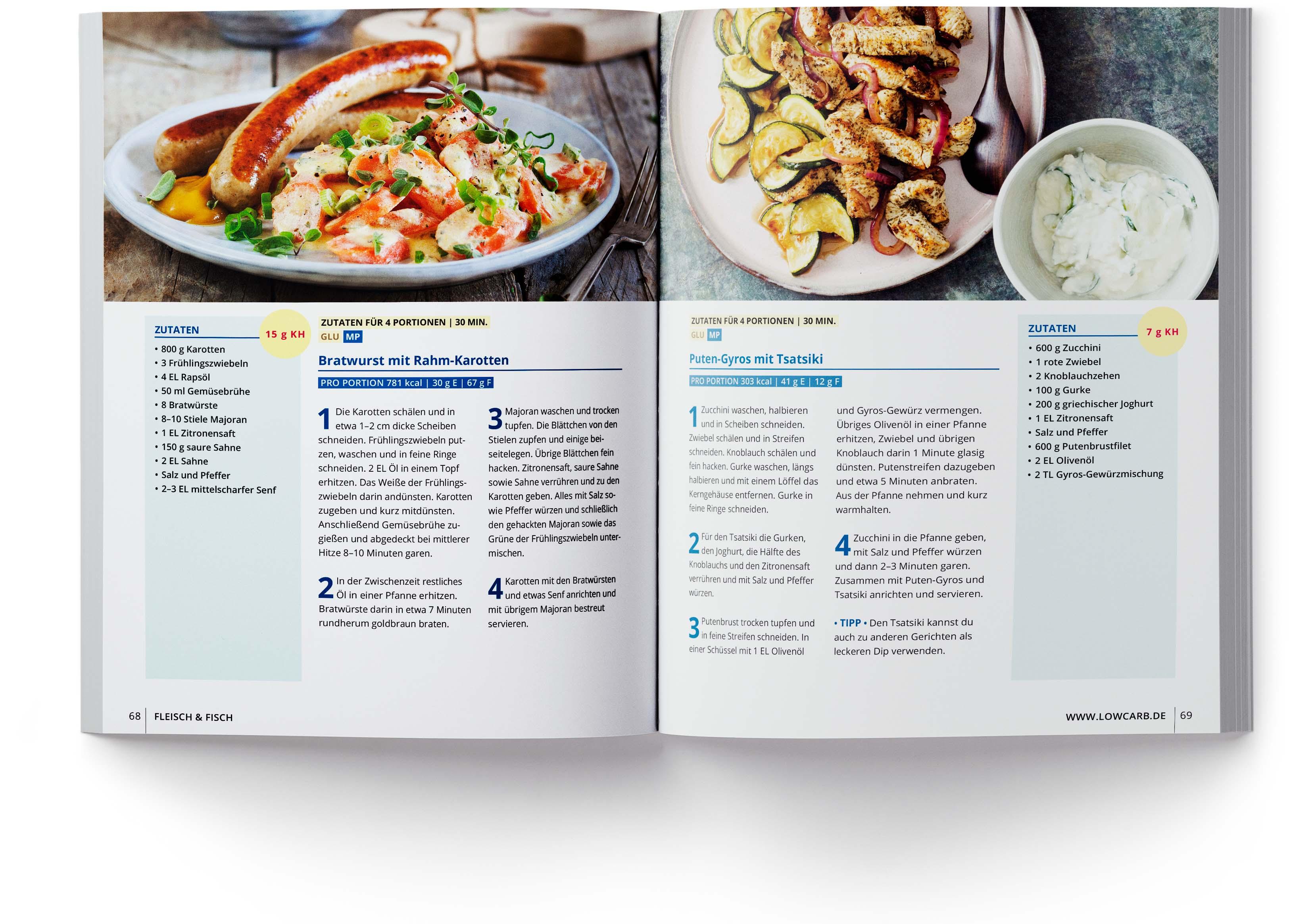 Beispielinhalt (Bild) LOW CARB in 30 Minuten