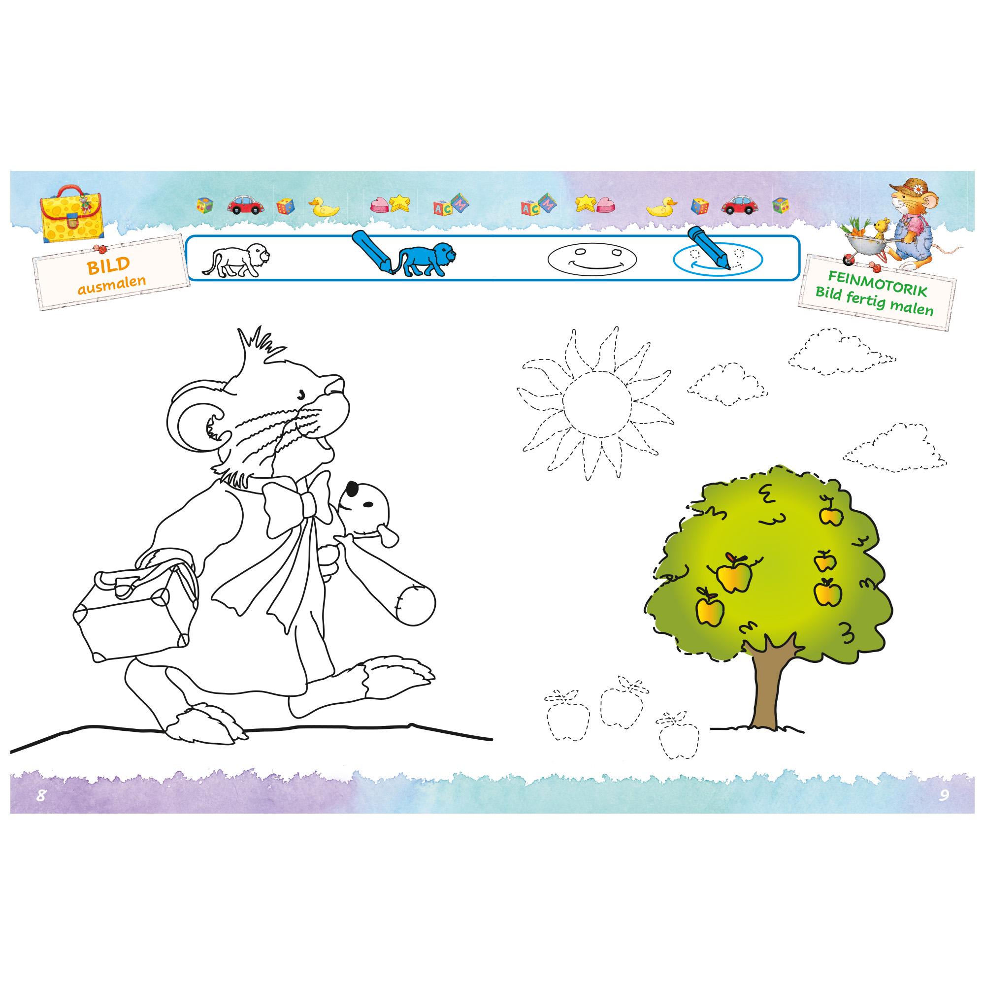 Beispielinhalt (Bild) Leo Lausemaus - Mein mausestarkes Kindergartenbuch