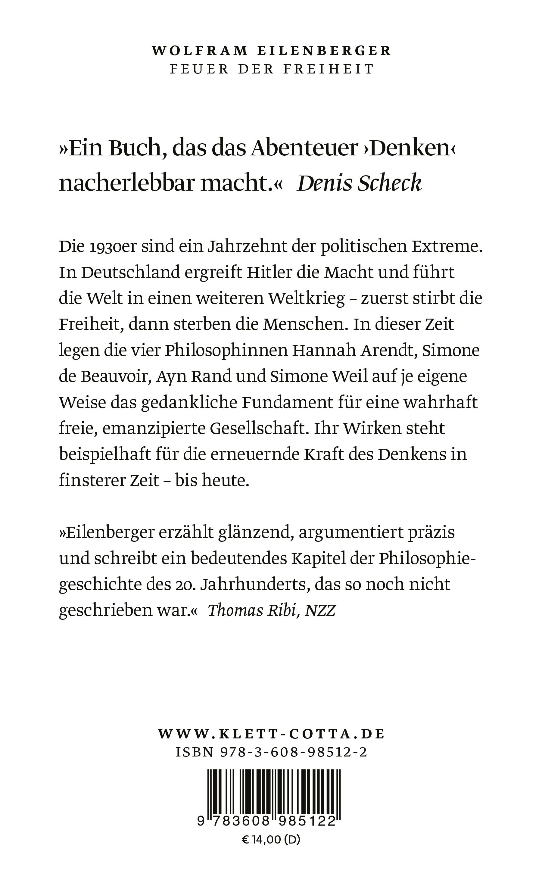 Rückseitencover Feuer der Freiheit