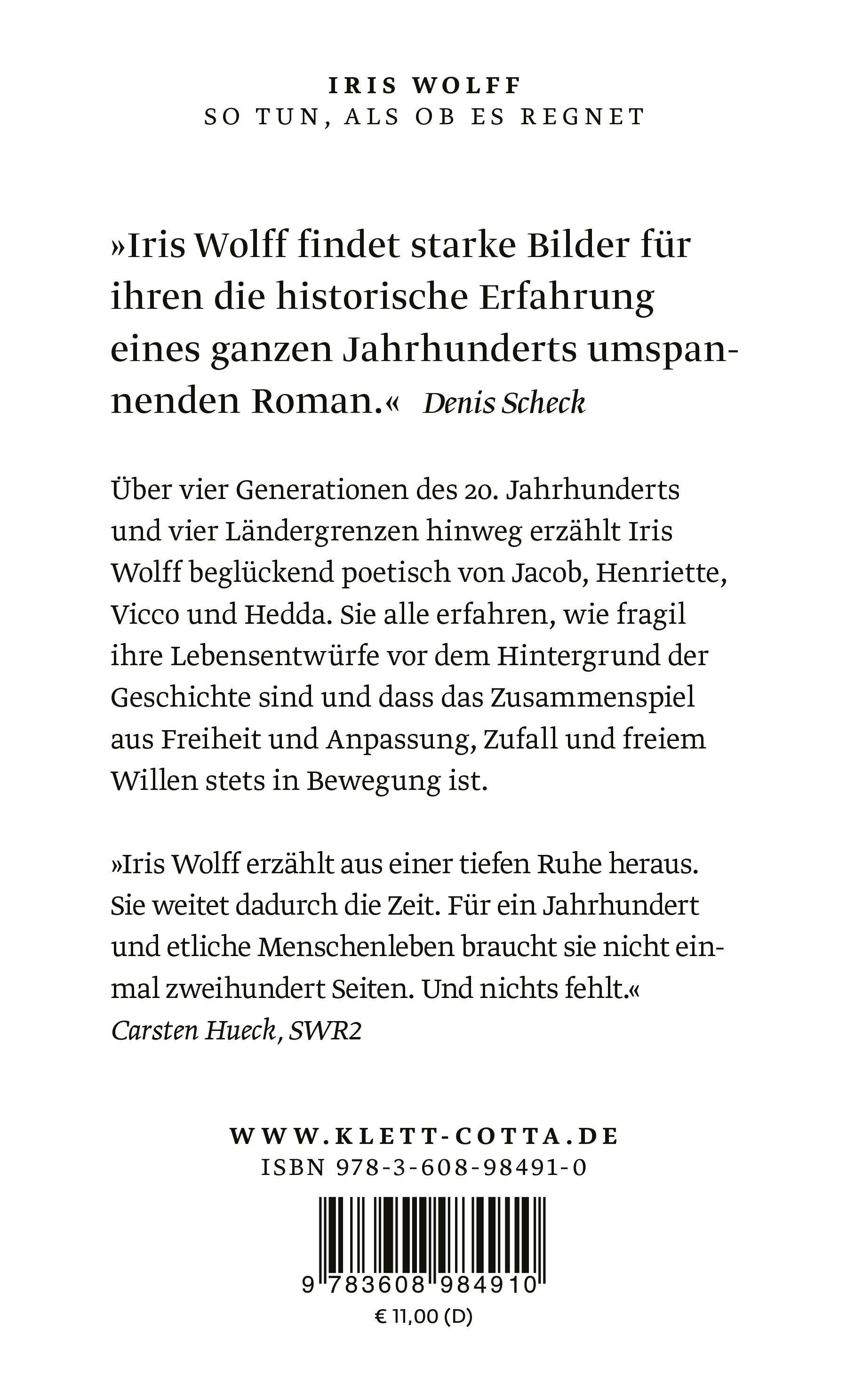 Rückseitencover So tun, als ob es regnet
