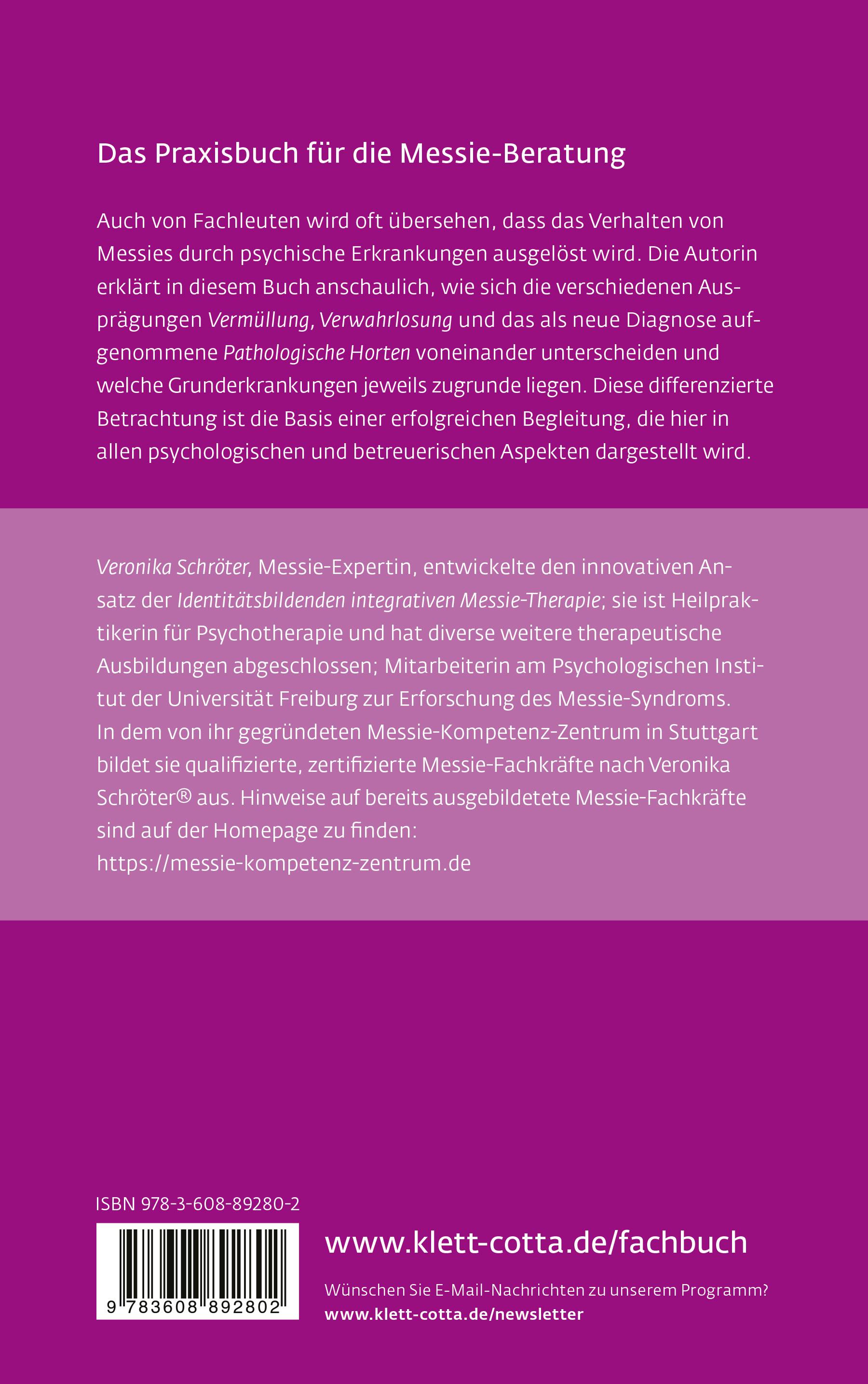 Rückseitencover Messie-Syndrom und Pathologisches Horten - Das Praxisbuch (Leben Lernen, Bd. 332)