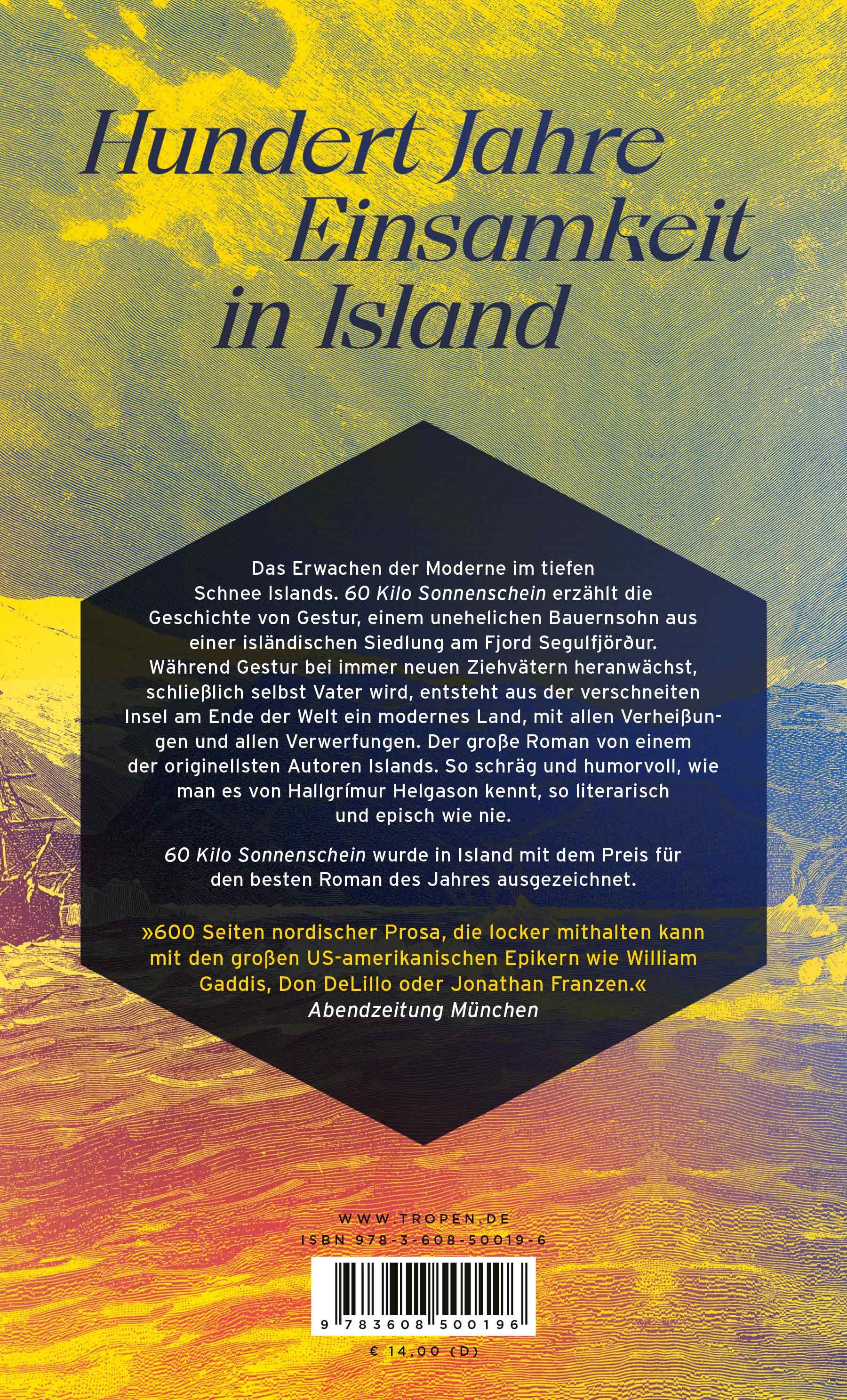 Rückseitencover 60 Kilo Sonnenschein