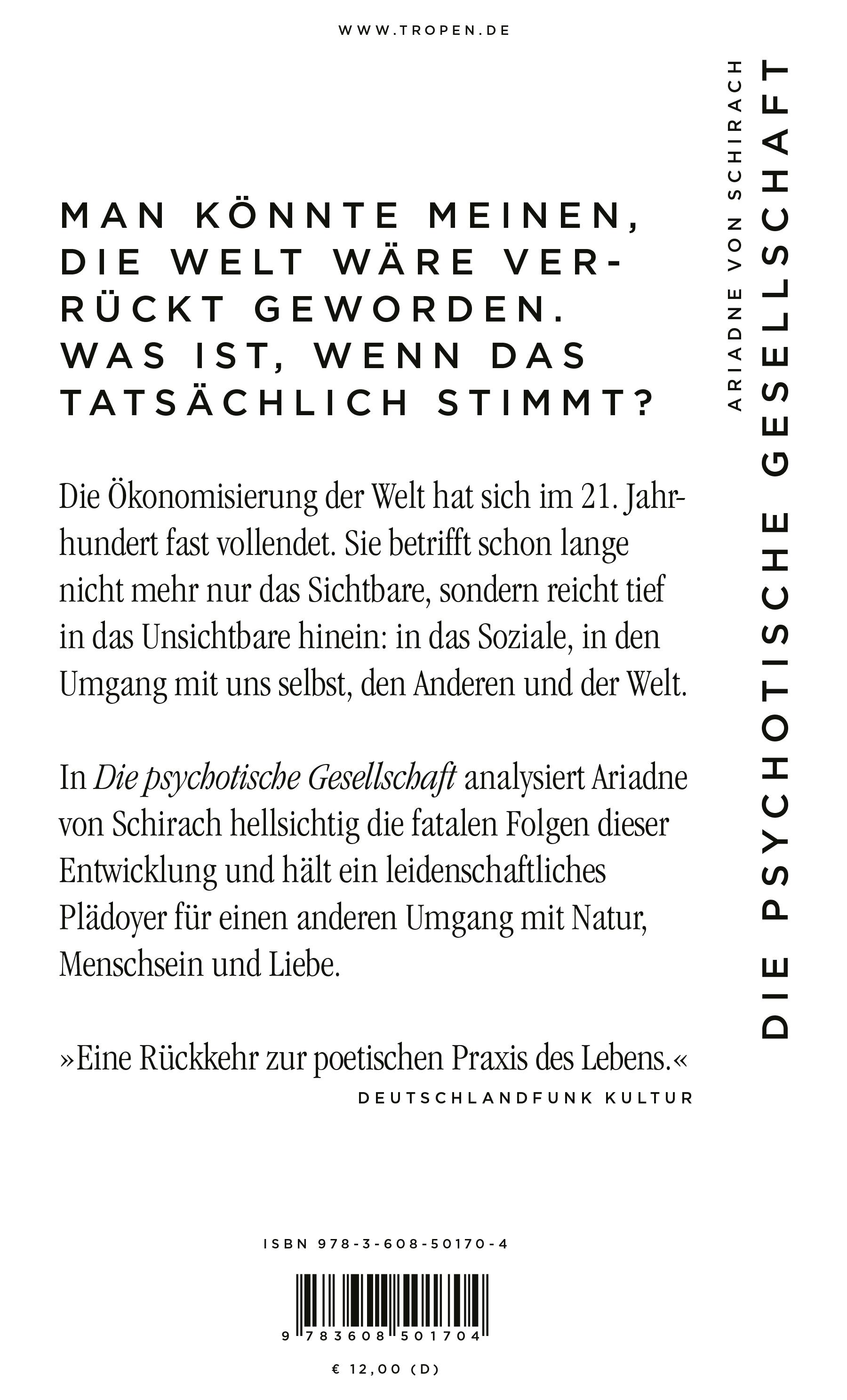 Rückseitencover Die psychotische Gesellschaft