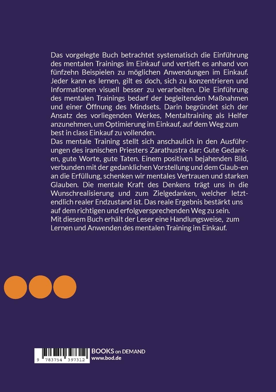 Rückseitencover Mentales Training im Einkauf