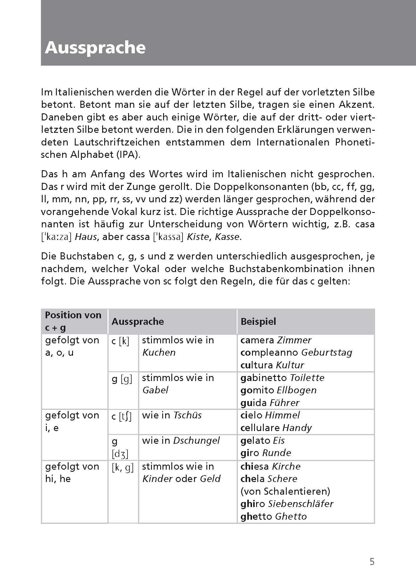 Beispielinhalt (Bild) Langenscheidt Der große Audio-Wortschatztrainer Italienisch