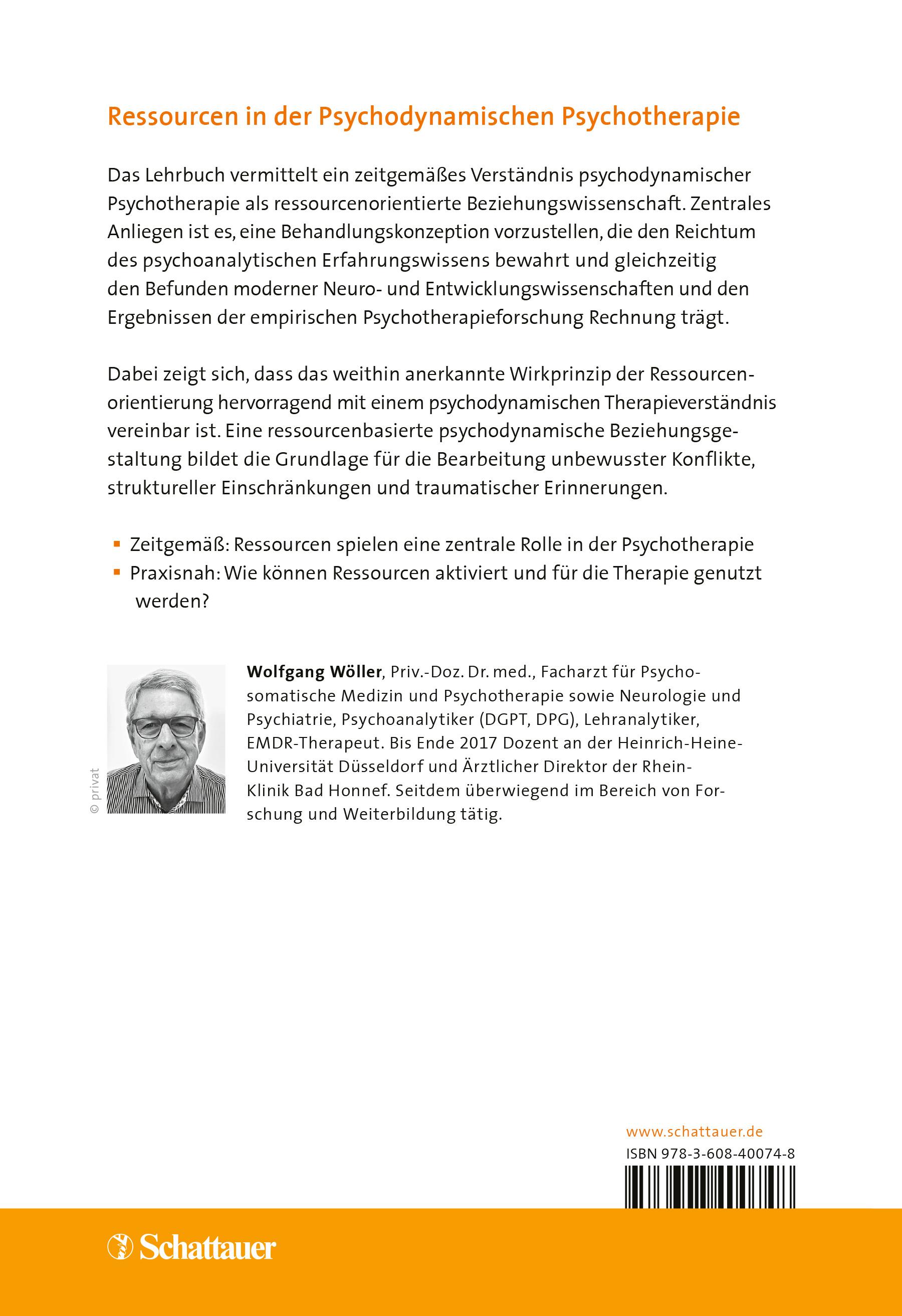 Rückseitencover Psychodynamische Psychotherapie