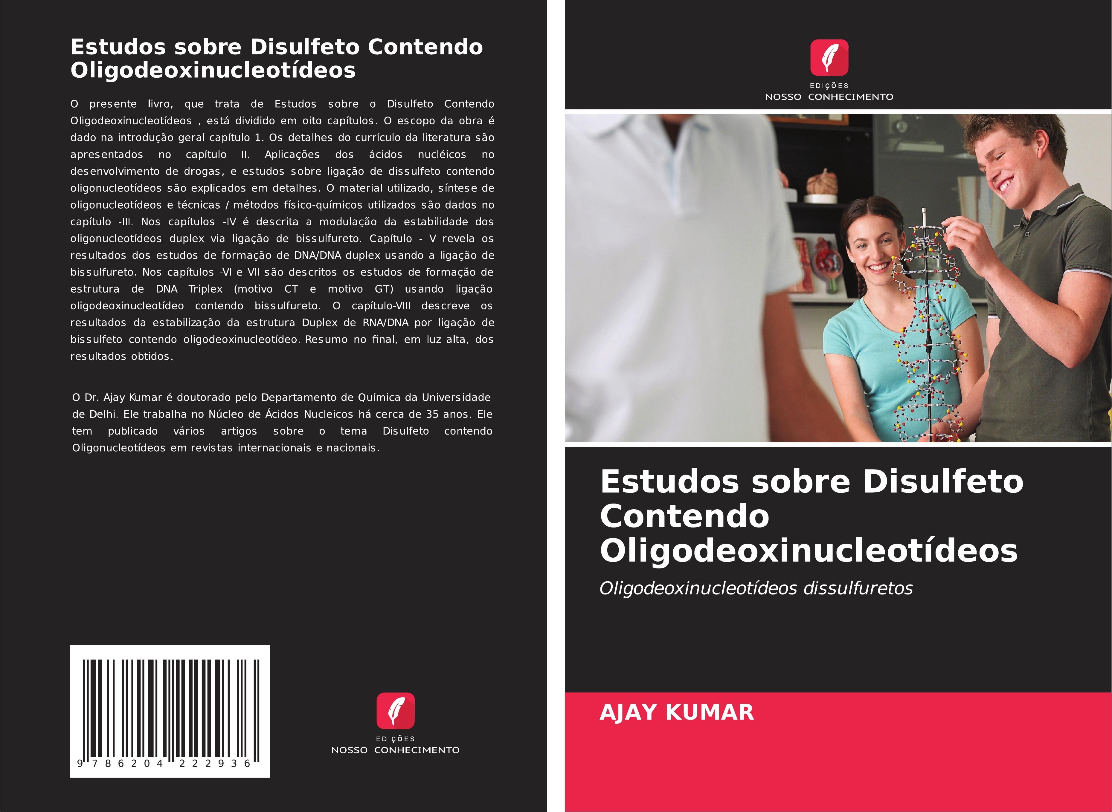 Vorderes Coverbild Estudos sobre Disulfeto Contendo Oligodeoxinucleotídeos