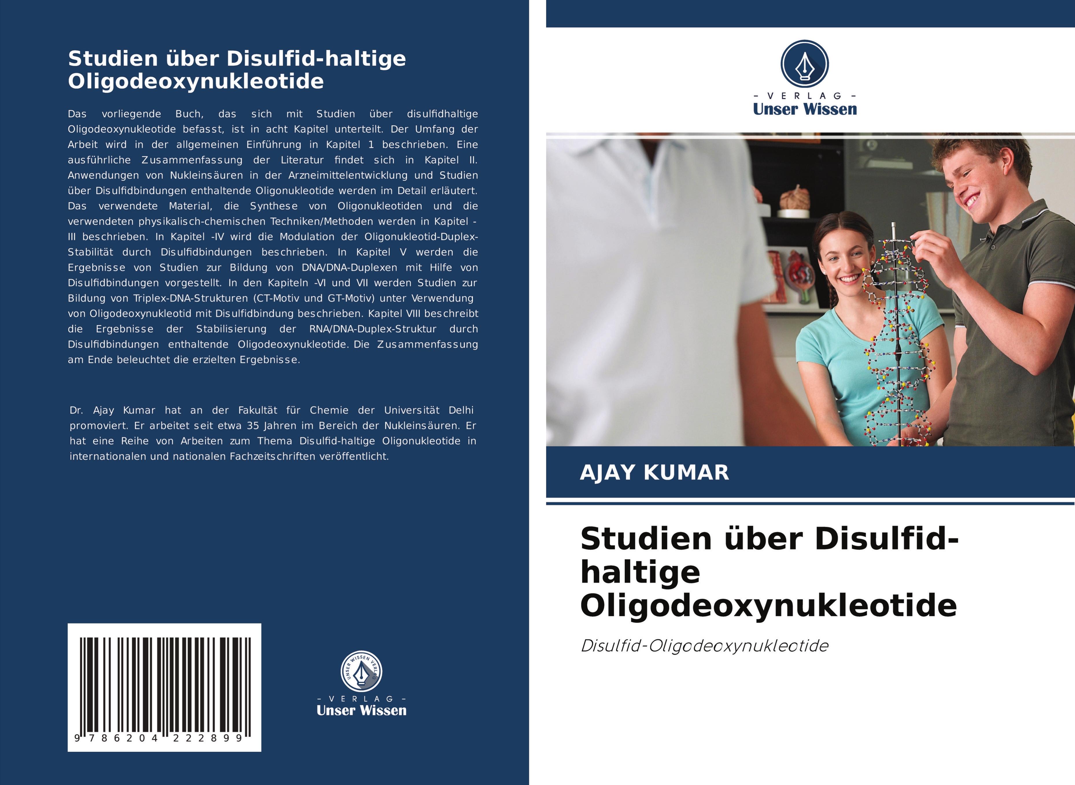 Vorderes Coverbild Studien über Disulfid-haltige Oligodeoxynukleotide