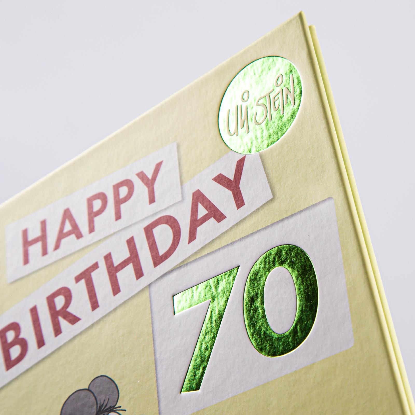 Beispielinhalt (Bild) Happy Birthday zum 70. Geburtstag