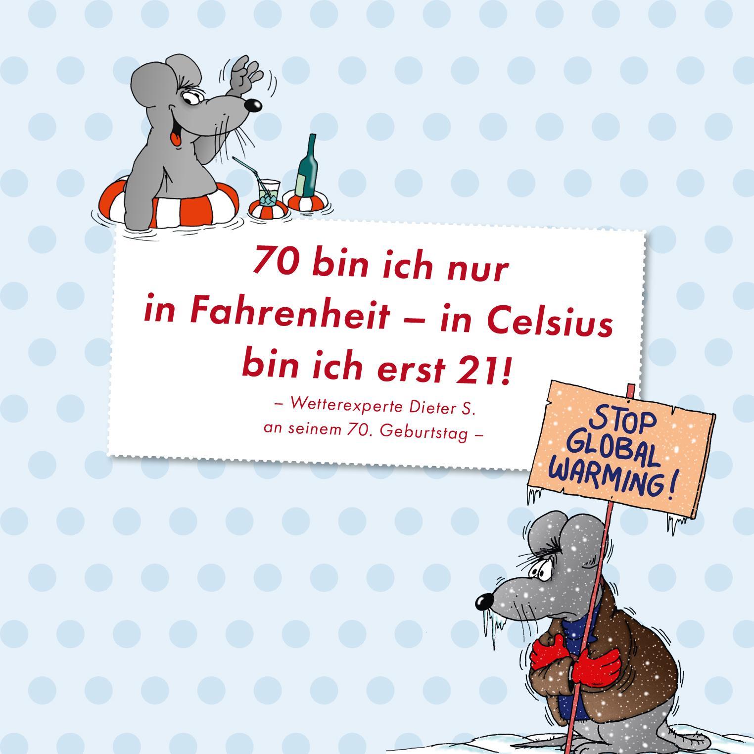 Beispielinhalt (Bild) Happy Birthday zum 70. Geburtstag