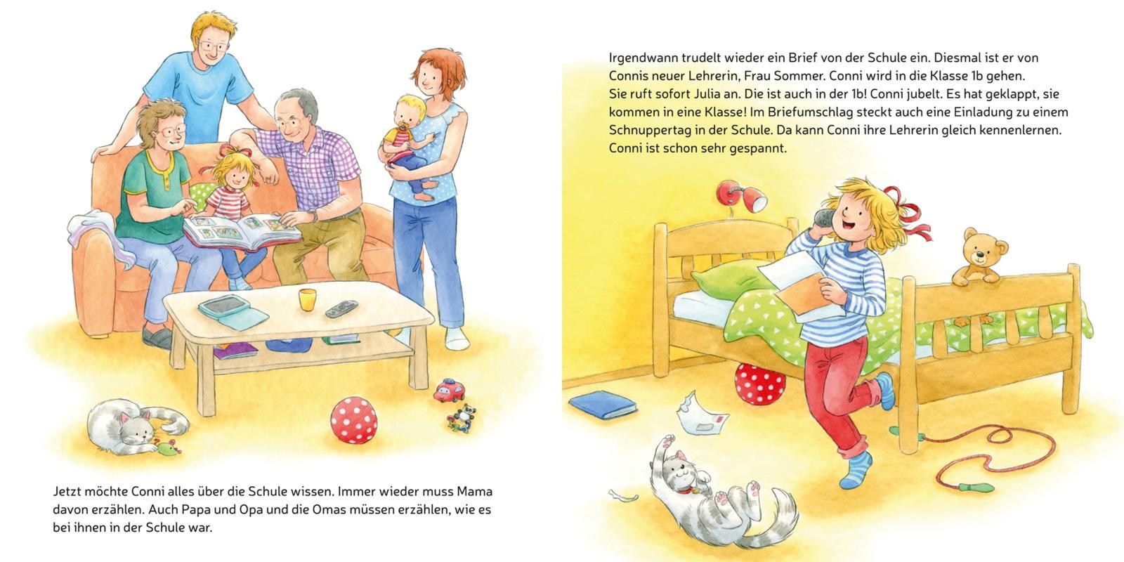 Beispielinhalt (Bild) LESEMAUS 101: Conni kommt in die Schule