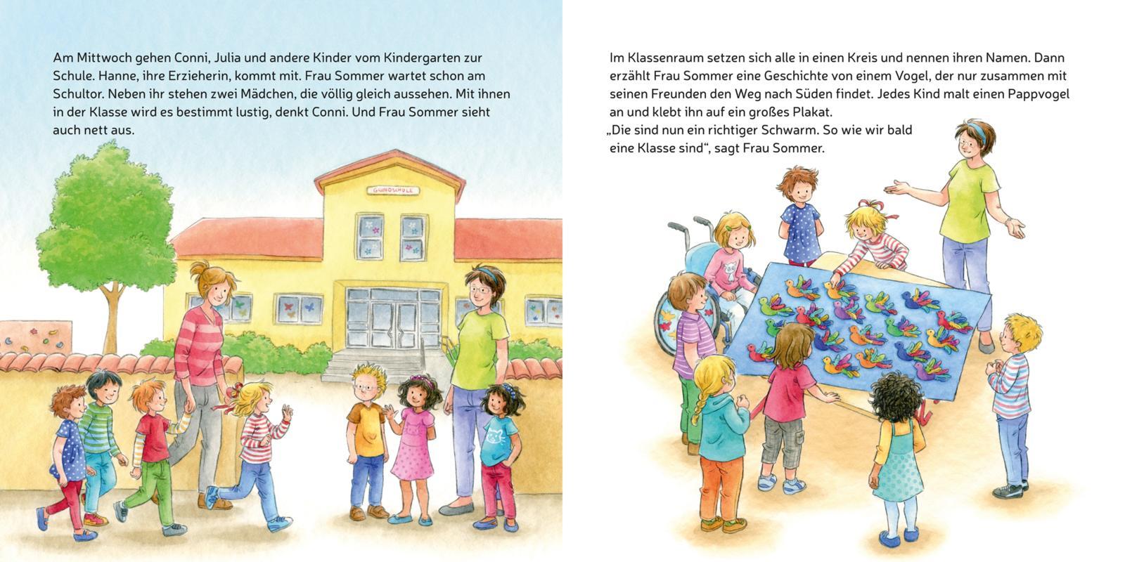 Beispielinhalt (Bild) LESEMAUS 101: Conni kommt in die Schule