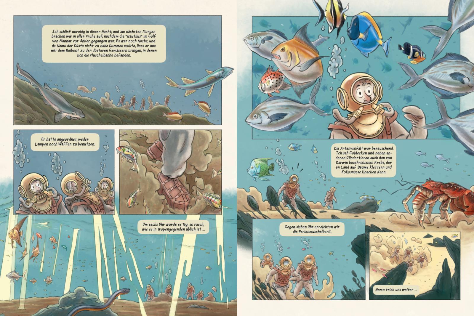 Beispielinhalt (Bild) 20.000 Meilen unter dem Meer