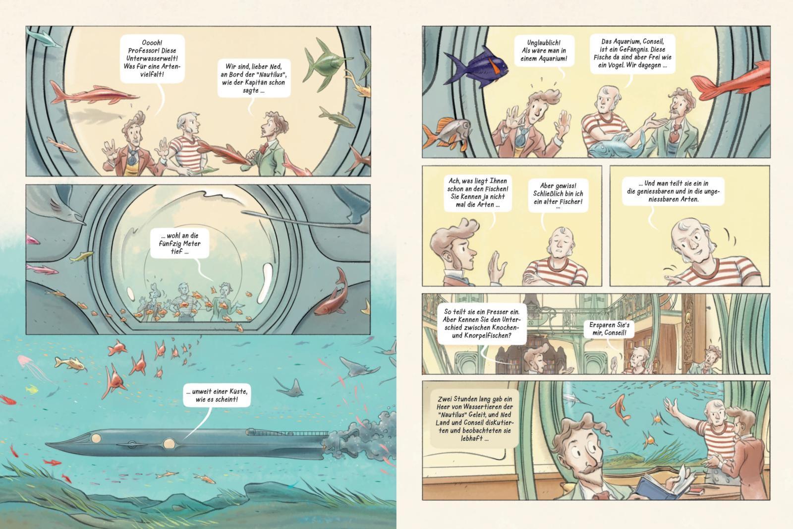 Beispielinhalt (Bild) 20.000 Meilen unter dem Meer