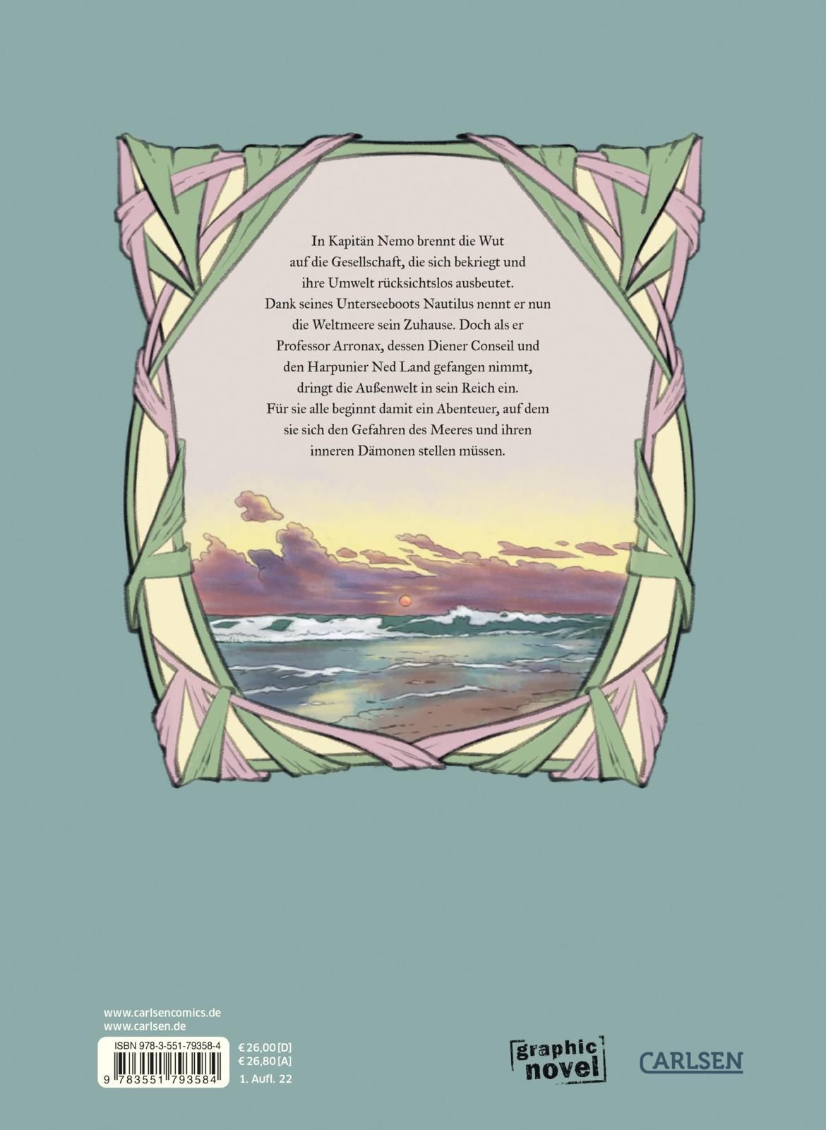 Rückseitencover 20.000 Meilen unter dem Meer