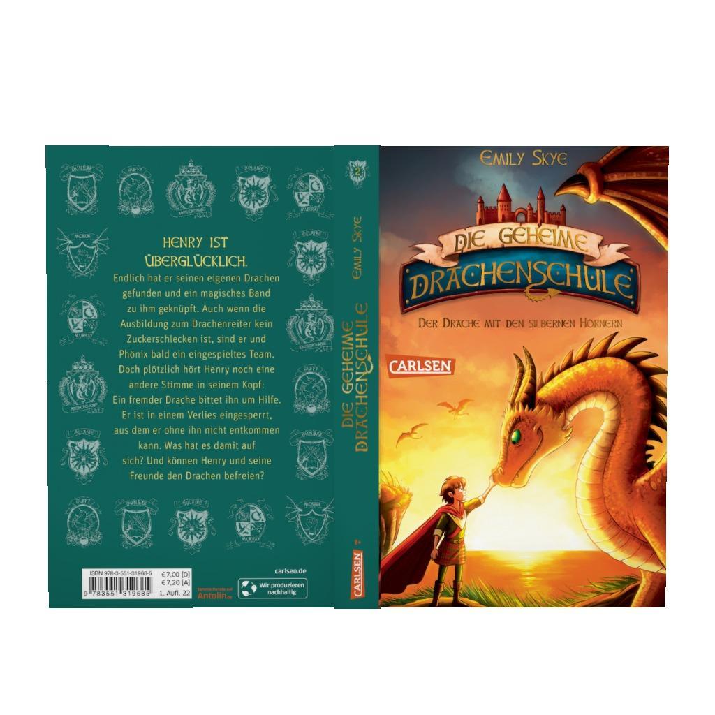 Beispielinhalt (Bild) Die geheime Drachenschule 2: Der Drache mit den silbernen Hörnern