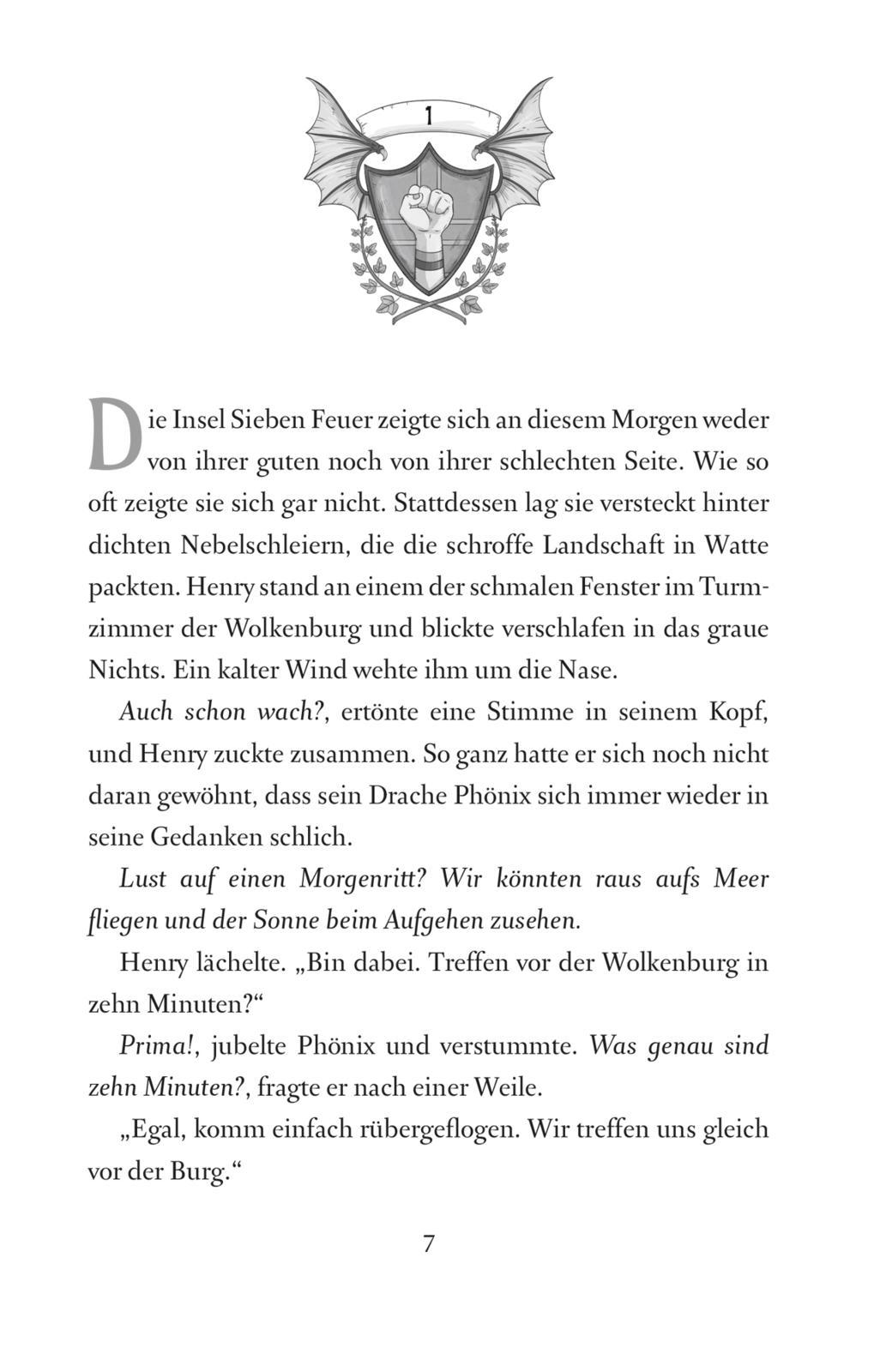 Beispielinhalt (Bild) Die geheime Drachenschule 2: Der Drache mit den silbernen Hörnern