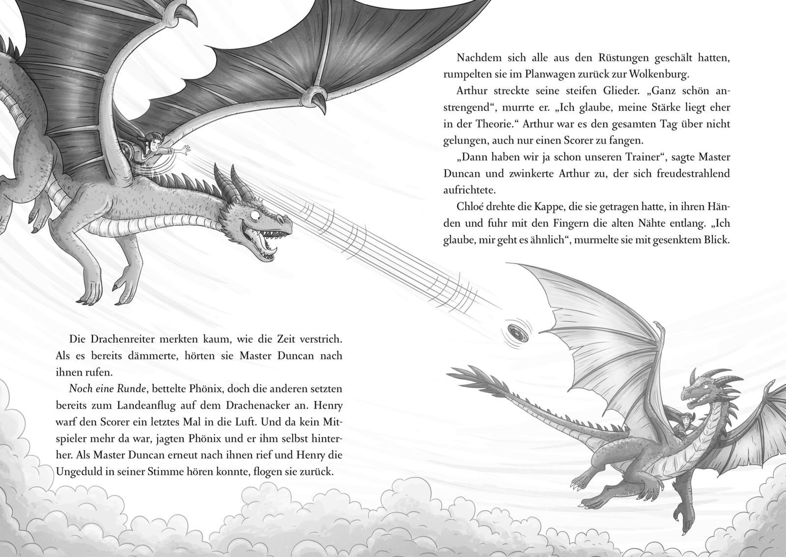 Beispielinhalt (Bild) Die geheime Drachenschule 2: Der Drache mit den silbernen Hörnern