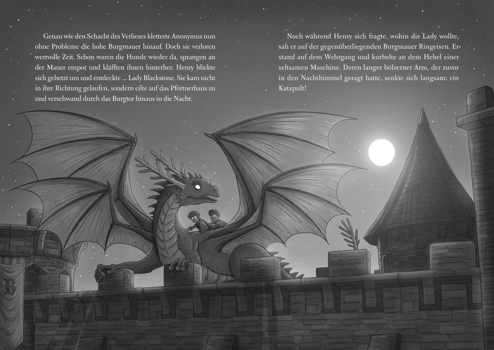 Beispielinhalt (Bild) Die geheime Drachenschule 2: Der Drache mit den silbernen Hörnern