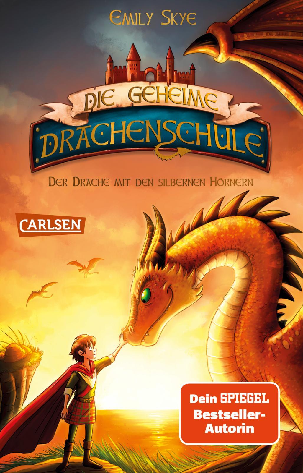 Vorderes Coverbild Die geheime Drachenschule 2: Der Drache mit den silbernen Hörnern