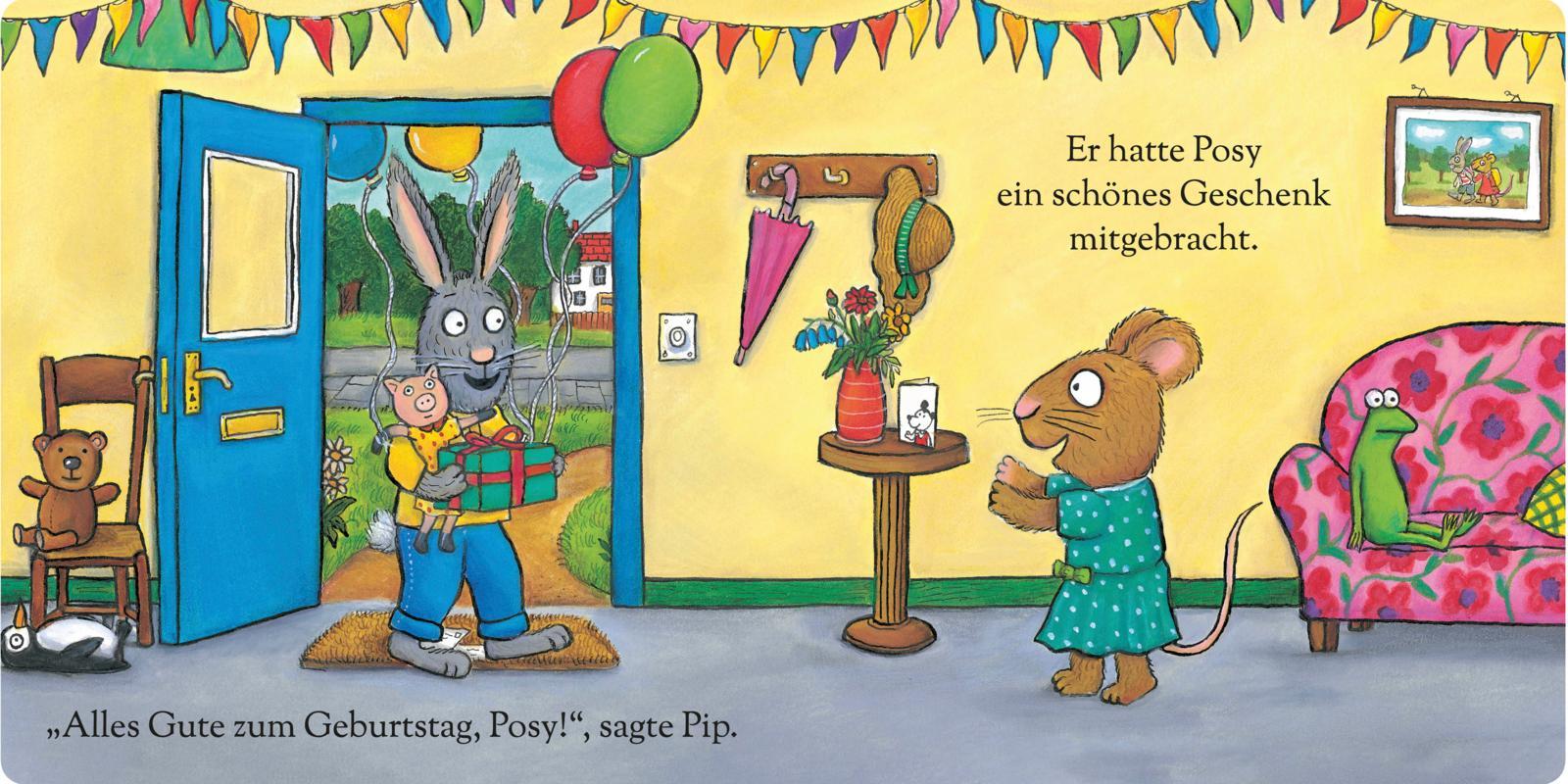 Beispielinhalt (Bild) Pip und Posy: Pip und Posy feiern Geburtstag