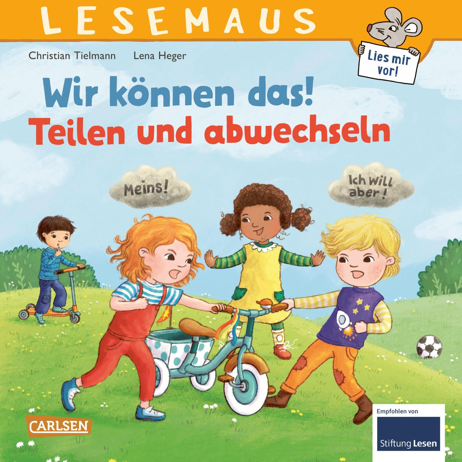 Vorderes Coverbild LESEMAUS 124: Wir können das! Teilen und abwechseln