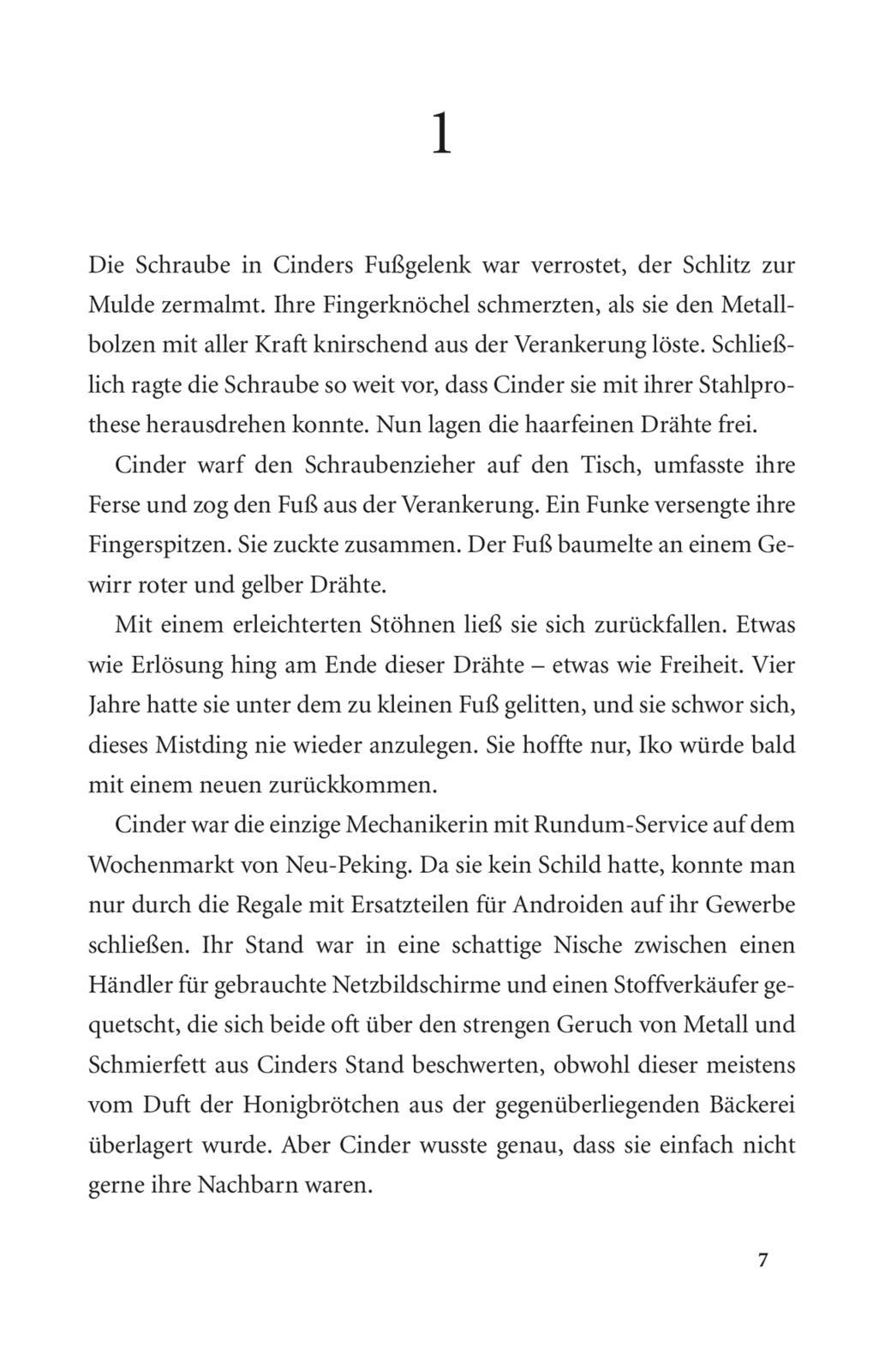 Beispielinhalt (Bild) Die Luna-Chroniken 1: Wie Monde so silbern