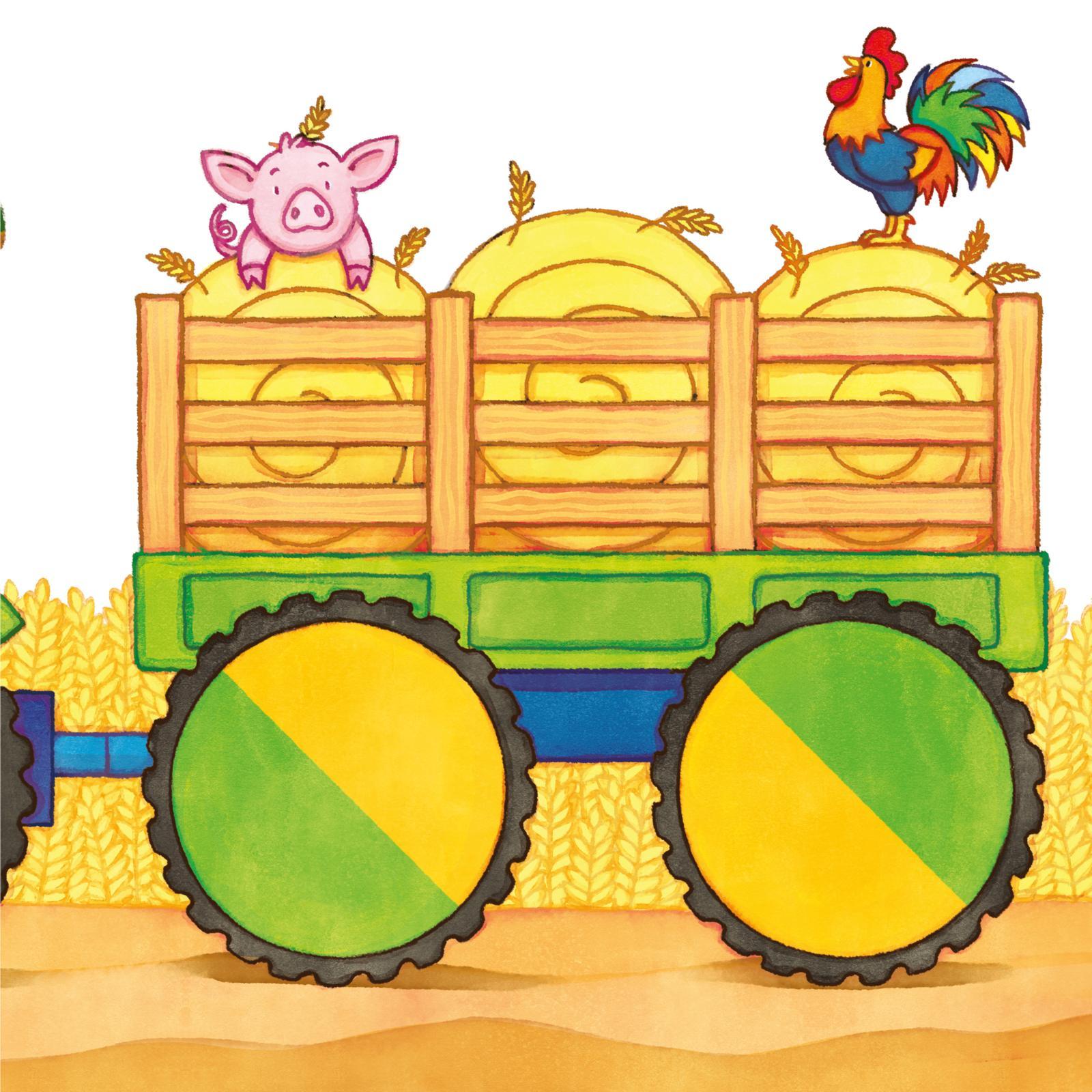 Beispielinhalt (Bild) Baby Pixi (unkaputtbar) 115: Bagger, Traktor, Feuerwehr