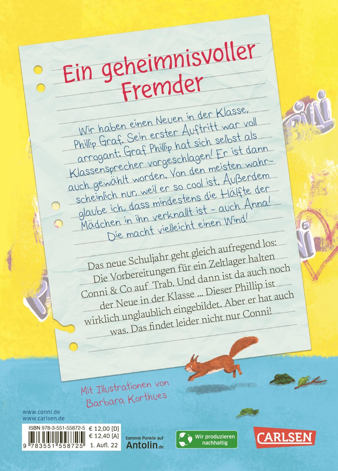Rückseitencover Conni & Co 2: Conni und der Neue