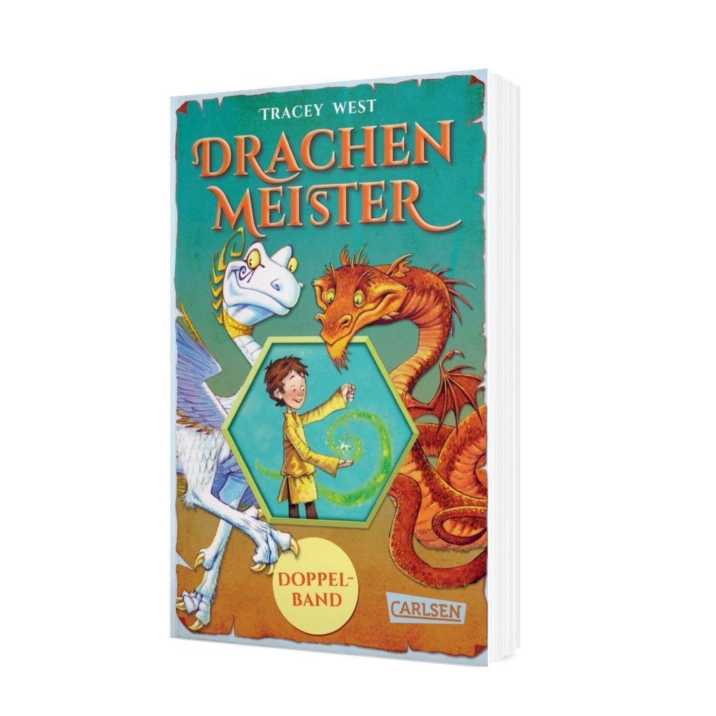 Beispielinhalt (Bild) Drachenmeister Doppelband - Enthält die Geschichten: Der Aufstieg des Erddrachen (Bd. 1) / Die Rettung des Sonnendrachen (Bd. 2)