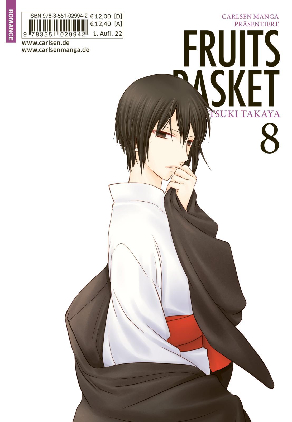 Rückseitencover Fruits Basket Pearls 8