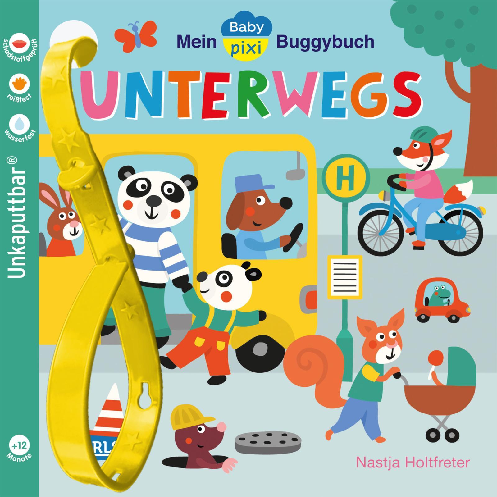 Vorderes Coverbild Baby Pixi (unkaputtbar) 107: Mein Baby-Pixi-Buggybuch: Unterwegs