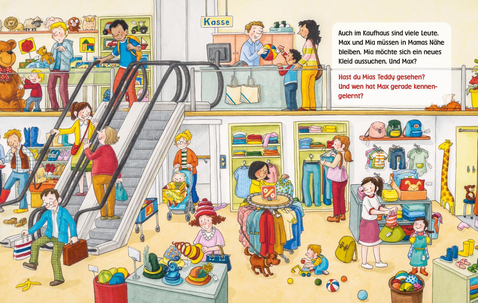 Beispielinhalt (Bild) Unkaputtbar: Mein erstes Wimmelbuch: Unterwegs in der Stadt