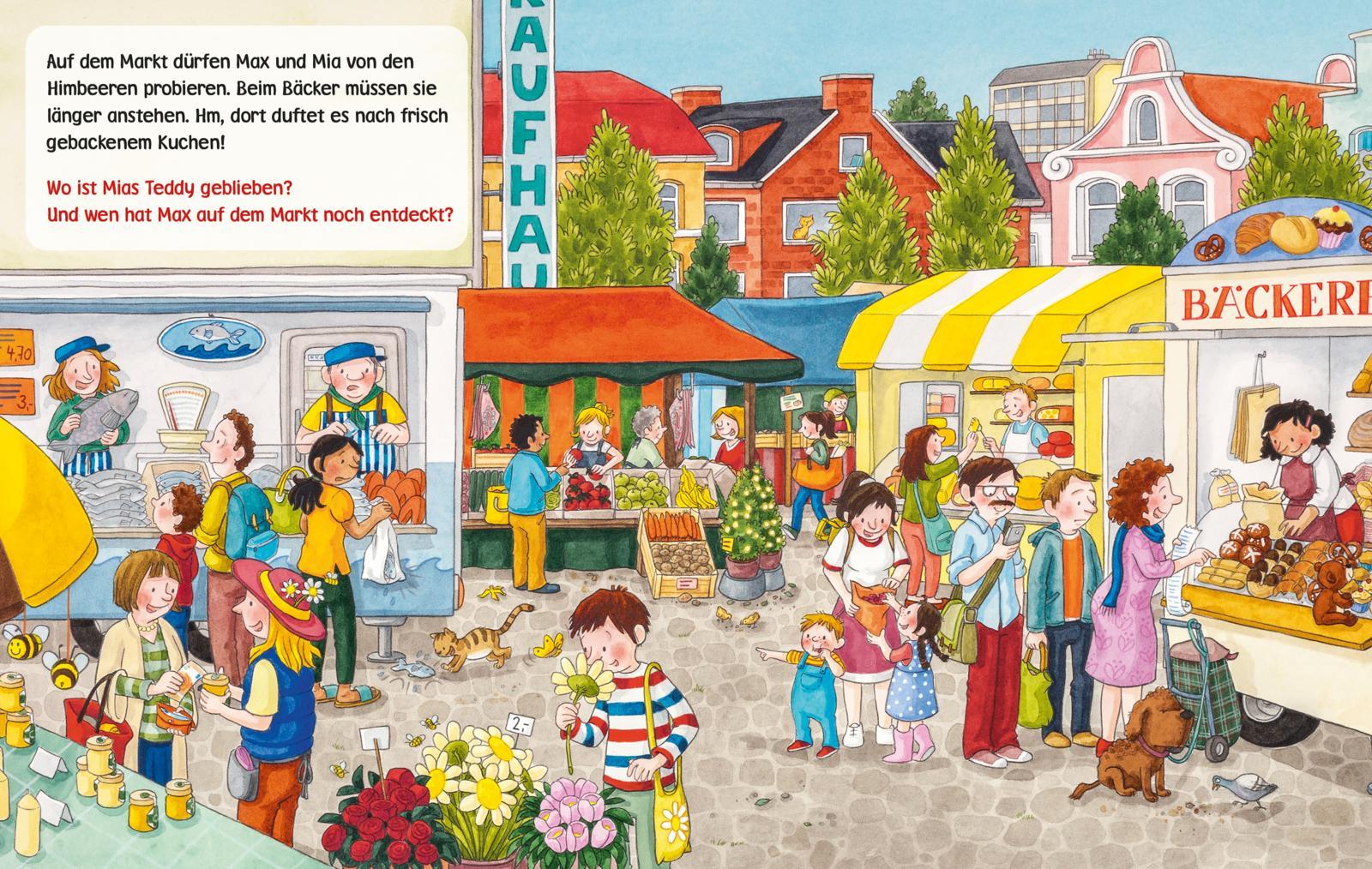 Beispielinhalt (Bild) Unkaputtbar: Mein erstes Wimmelbuch: Unterwegs in der Stadt