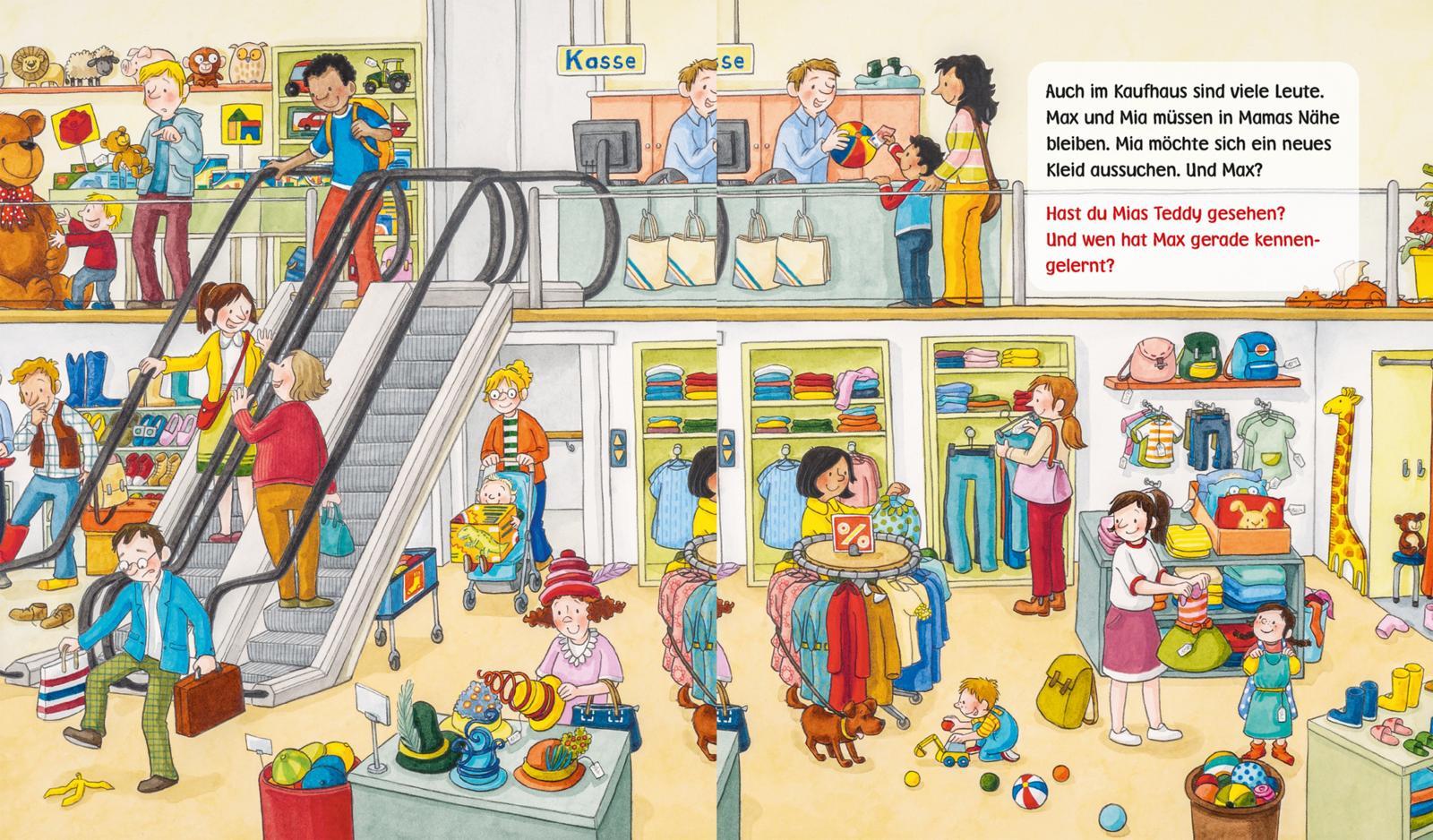 Beispielinhalt (Bild) Unkaputtbar: Mein erstes Wimmelbuch: Unterwegs in der Stadt