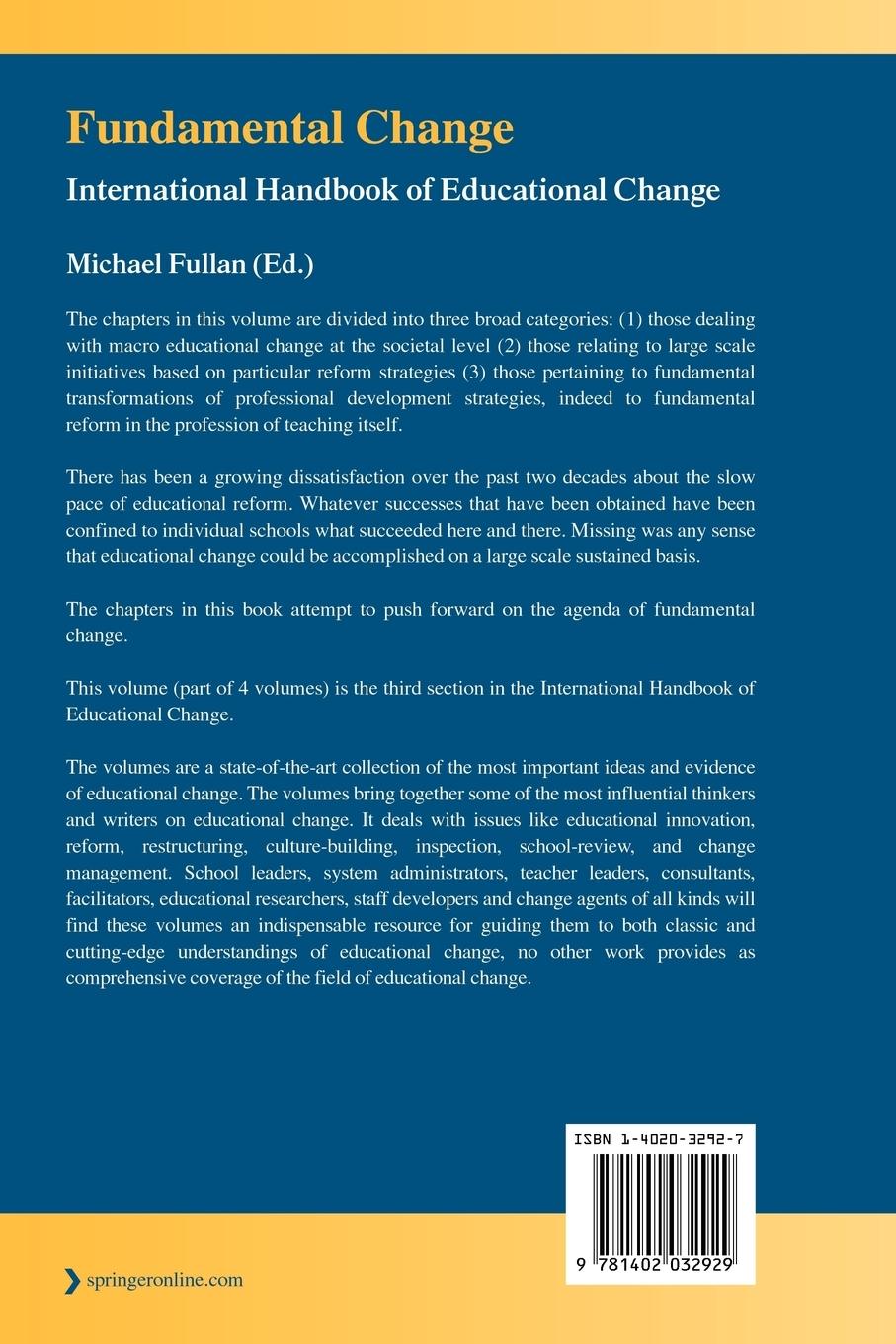 Rückseitencover Fundamental Change