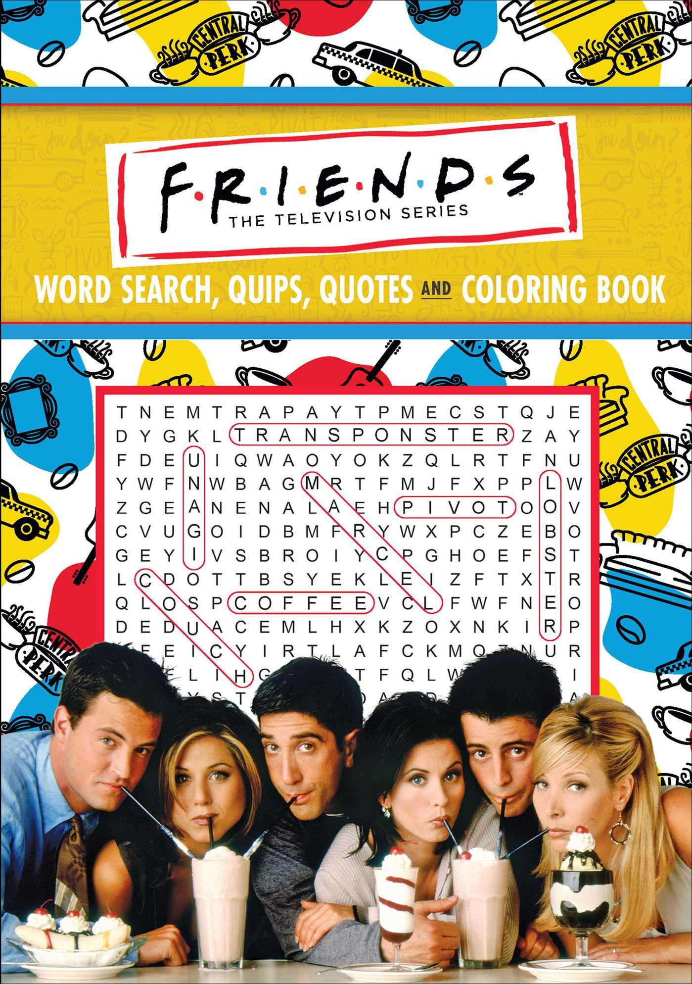 Vorderes Coverbild Friends Word Search, Quips, Quotes, and Coloring Book